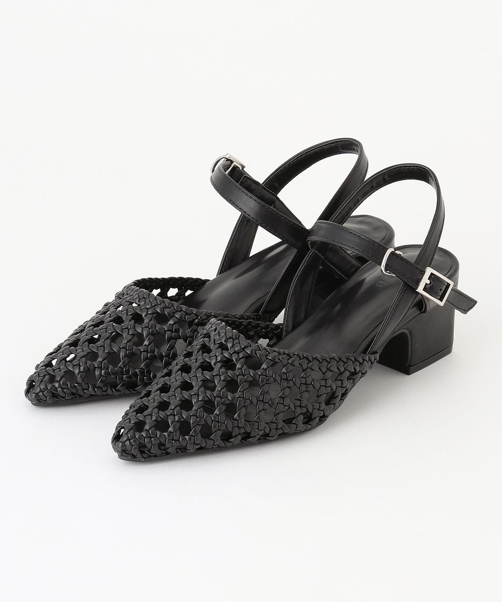 【オンワード】 ICB>シューズ クロッシェサンダル ブラック S レディース 【オンワード】 ICB>シューズ クロッシェサンダル ブラック S レディース