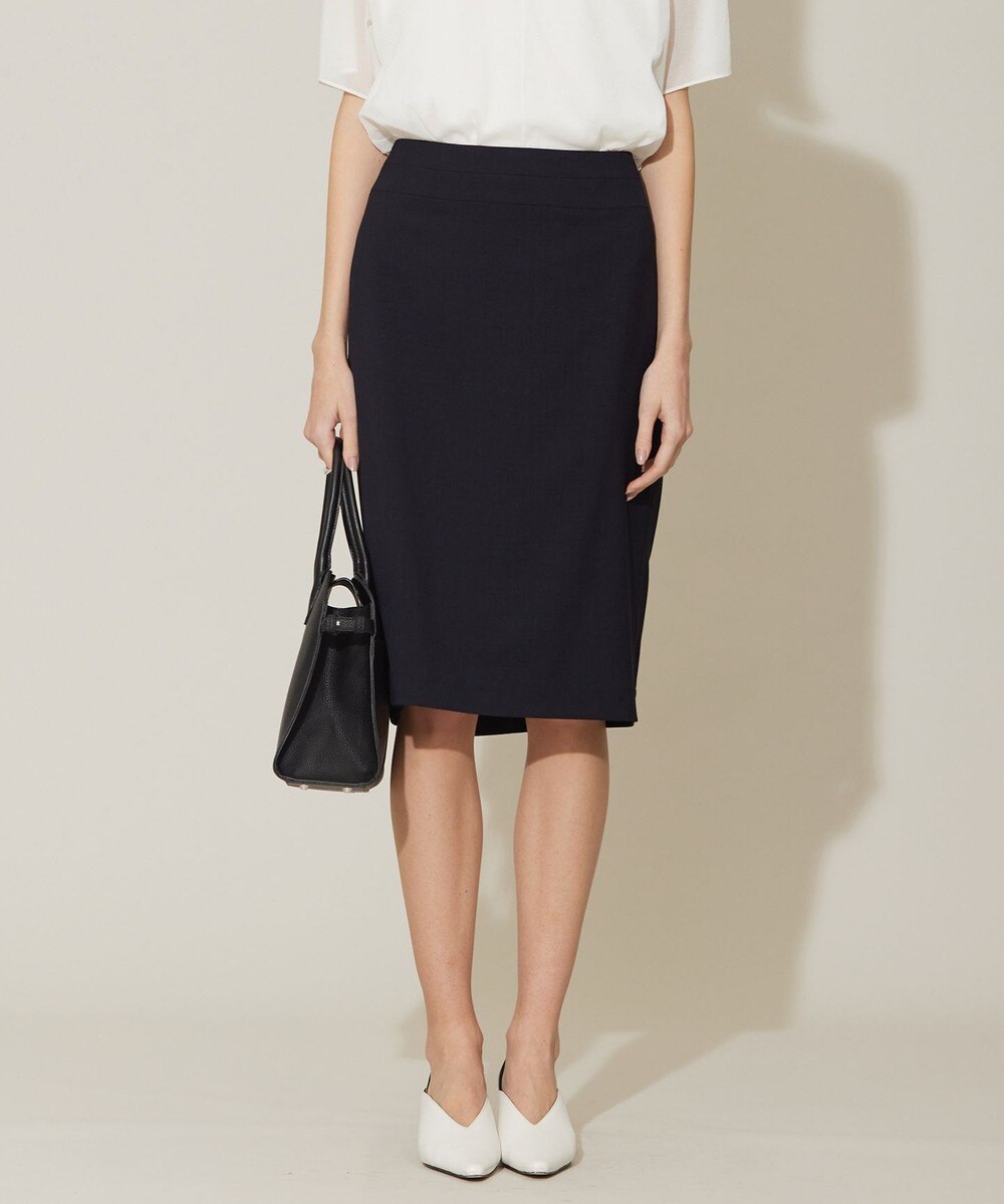 【オンワード】 ICB L(大きいサイズ)>スカート 【接触冷感・防シワ・速乾・洗える】レーヨンライクトロ タイトスカート ネイビー 44 レディース 【オンワード】 ICB L(大きいサイズ)>スカート 【接触冷感・防シワ・速乾・洗える】レーヨンライクトロ タイトスカート ネイビー 44 レディース