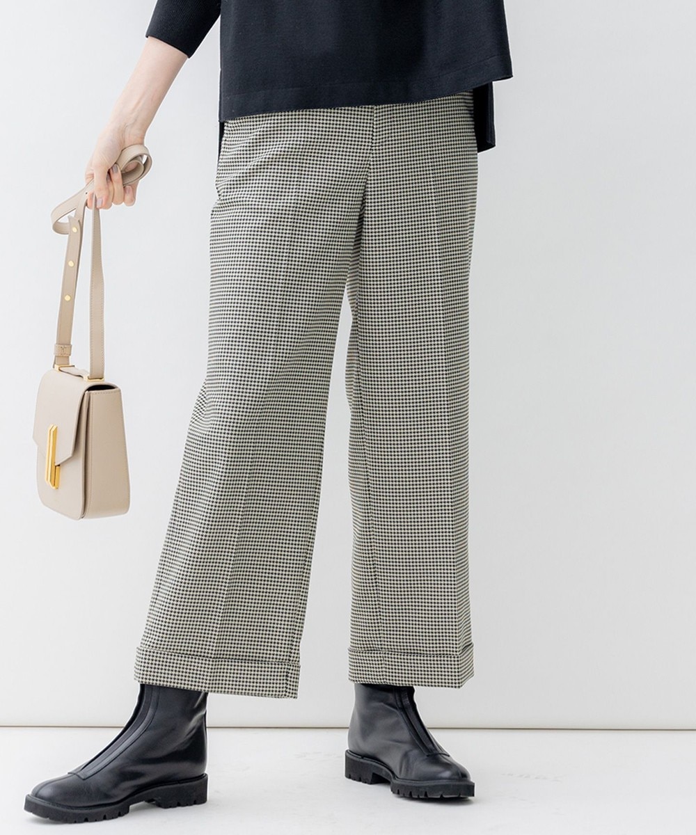 【オンワード】 23区 S(小さいサイズ)>パンツ 【洗える】ガンクラブチェックストレッチ アンクル パンツ ブラック 30 レディース 【オンワード】 23区 S(小さいサイズ)>パンツ 【洗える】ガンクラブチェックストレッチ アンクル パンツ ブラック 30 レディース