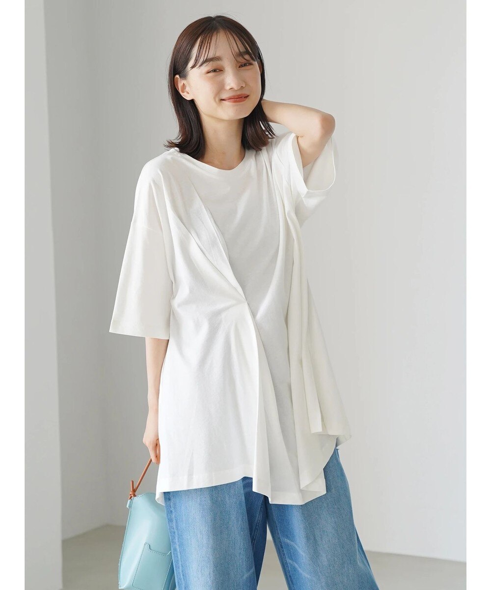 注目の商品 オンワード American Holic ワンピース フロントタック半袖カットチュニック Off White F レディース かいこみ 注目の商品 オンワード American Holic ワンピース フロントタック半袖カットチュニック Off White F レディース かいこみ