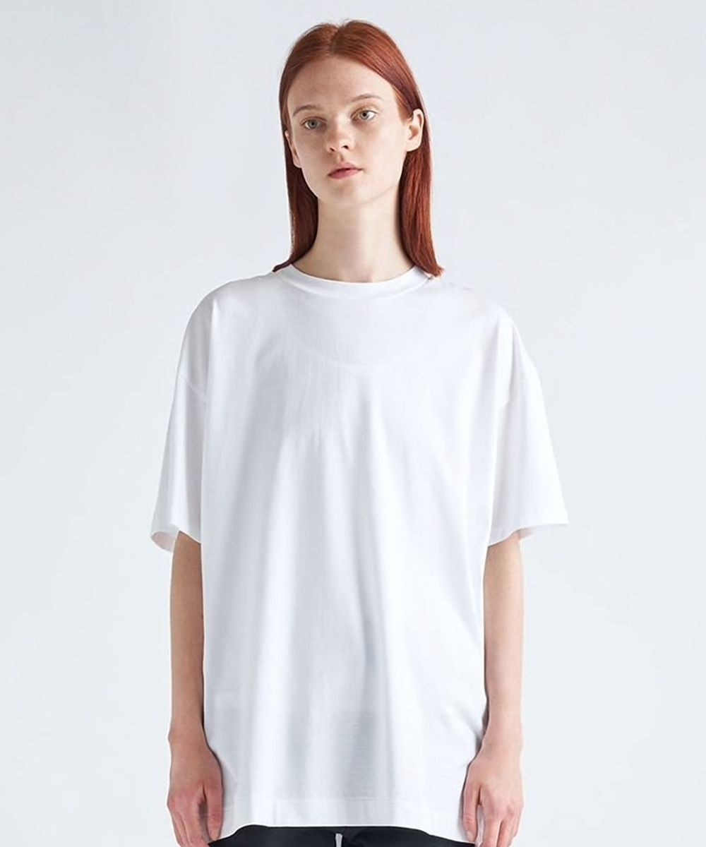 【オンワード】 ATON>トップス 【WEB限定 / 再入荷】SUVIN 60/2 オーバーサイズTシャツ - UNISEX WHITE 06 レディース 【送料無料】