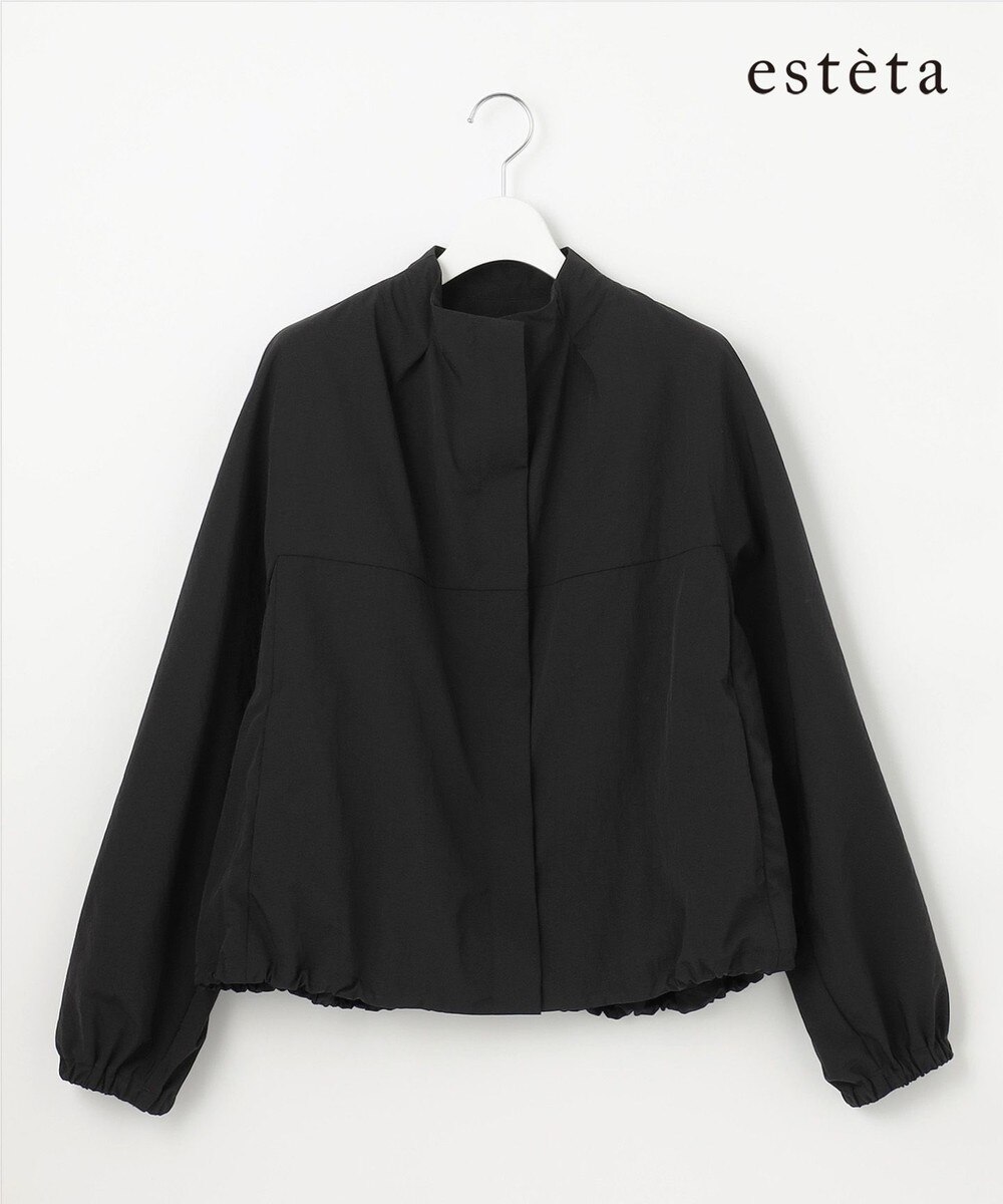 【オンワード】 23区>ジャケット/アウター 【エステータ】エンシュクライト ジップブルゾン ブラック 4 レディース