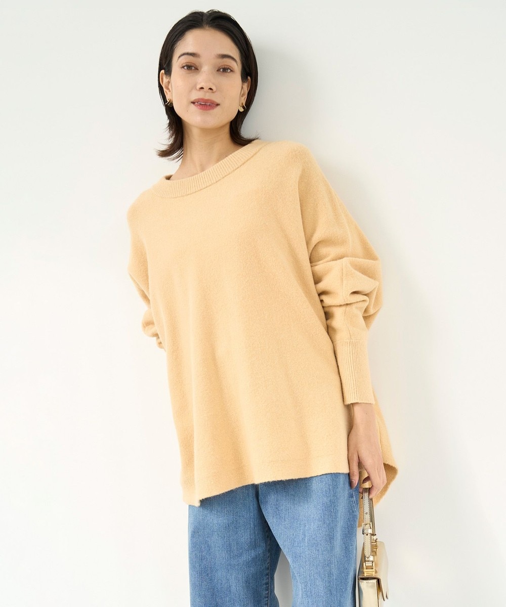 【オンワード】 UNFILO L(大きいサイズ)>トップス 【洗える】ふわふわニット ラウンドヘム キャメル XL レディース 【オンワード】 UNFILO L(大きいサイズ)>トップス 【洗える】ふわふわニット ラウンドヘム キャメル XL レディース