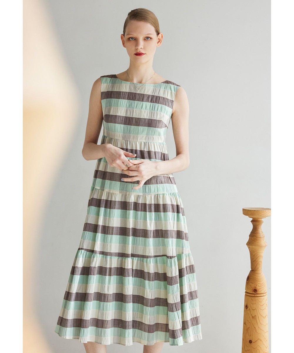 【オンワード】 TOCCA>ワンピース 【美人百花掲載】【洗える・消臭】OPTICAL CUBE DRESS ドレス グリーン 4 レディース 【オンワード】 TOCCA>ワンピース 【美人百花掲載】【洗える・消臭】OPTICAL CUBE DRESS ドレス グリーン 4 レディース