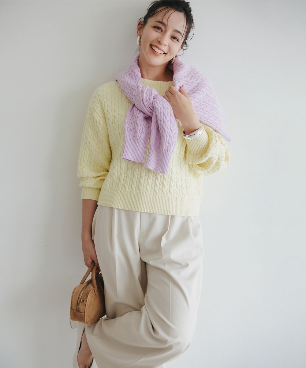 【オンワード】 組曲>パンツ 【加藤ローサさん着用】ハンサムツイルカーヴィーパンツ アイボリー 2 レディース 【オンワード】 組曲>パンツ 【加藤ローサさん着用】ハンサムツイルカーヴィーパンツ アイボリー 2 レディース