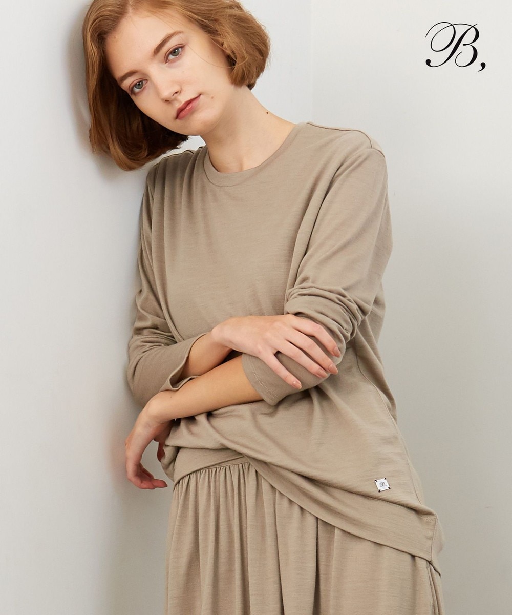 【オンワード】 BEIGE，>トップス 【B,】SIENNA / カットソー Navy M レディース 【送料無料】