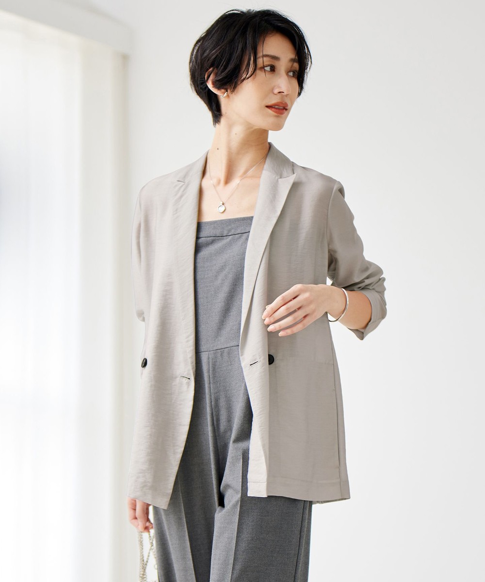 【オンワード】 ICB L(大きいサイズ)>ジャケット/アウター 【洗える】リヨセルナイロンワッシャー ジャケット トープ 44 レディース 【オンワード】 ICB L(大きいサイズ)>ジャケット/アウター 【洗える】リヨセルナイロンワッシャー ジャケット トープ 44 レディース