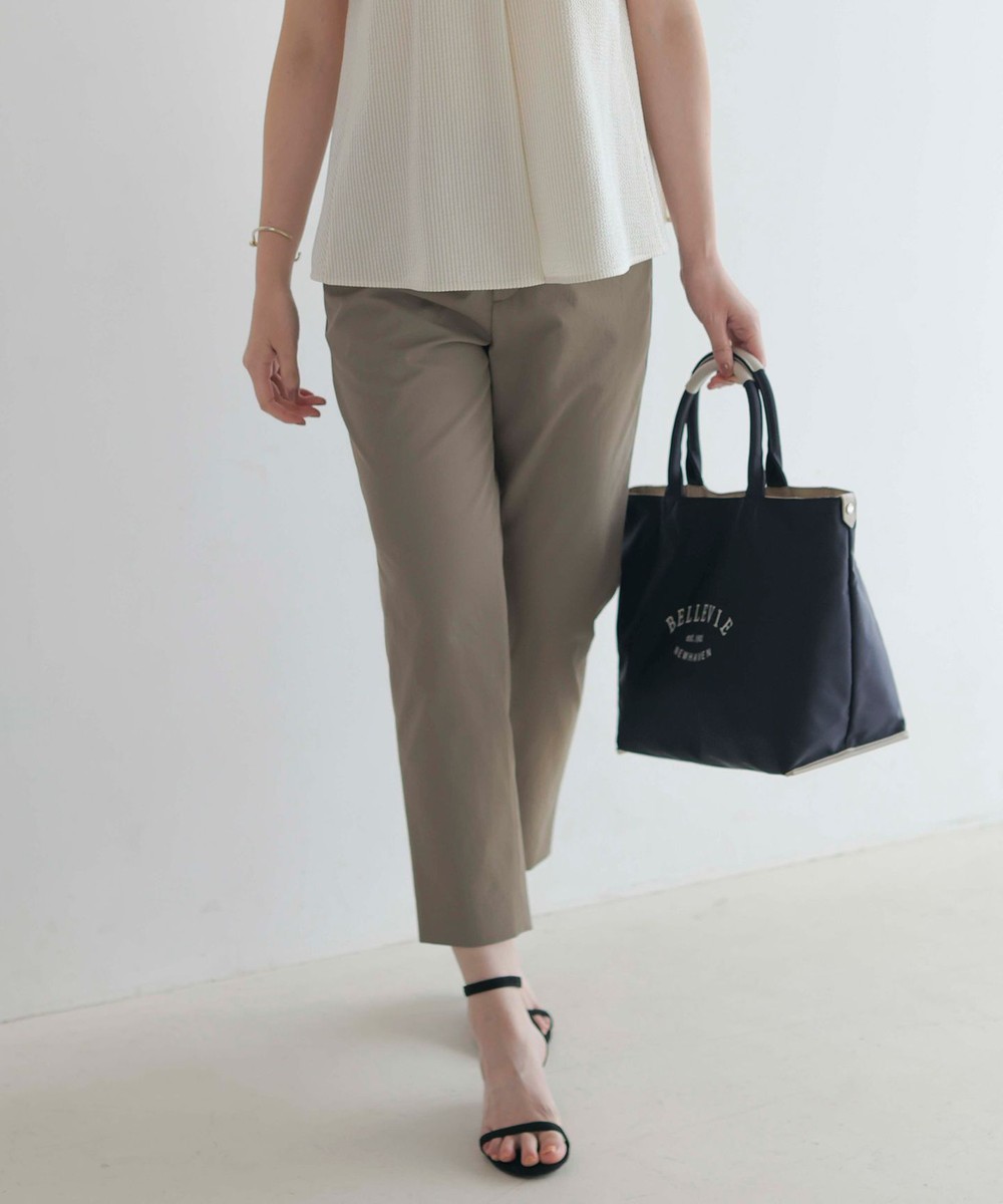 【オンワード】 J.PRESS LADIES>パンツ 【洗える・接触冷感・UVケア・吸水速乾・防透け】麻シェルドライ テーパード パンツ カーキ 13 レディース 【オンワード】 J.PRESS LADIES>パンツ 【洗える・接触冷感・UVケア・吸水速乾・防透け】麻シェルドライ テーパード パンツ カーキ 13 レディース