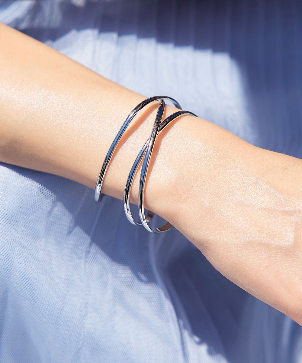 ワイドクロスバングル