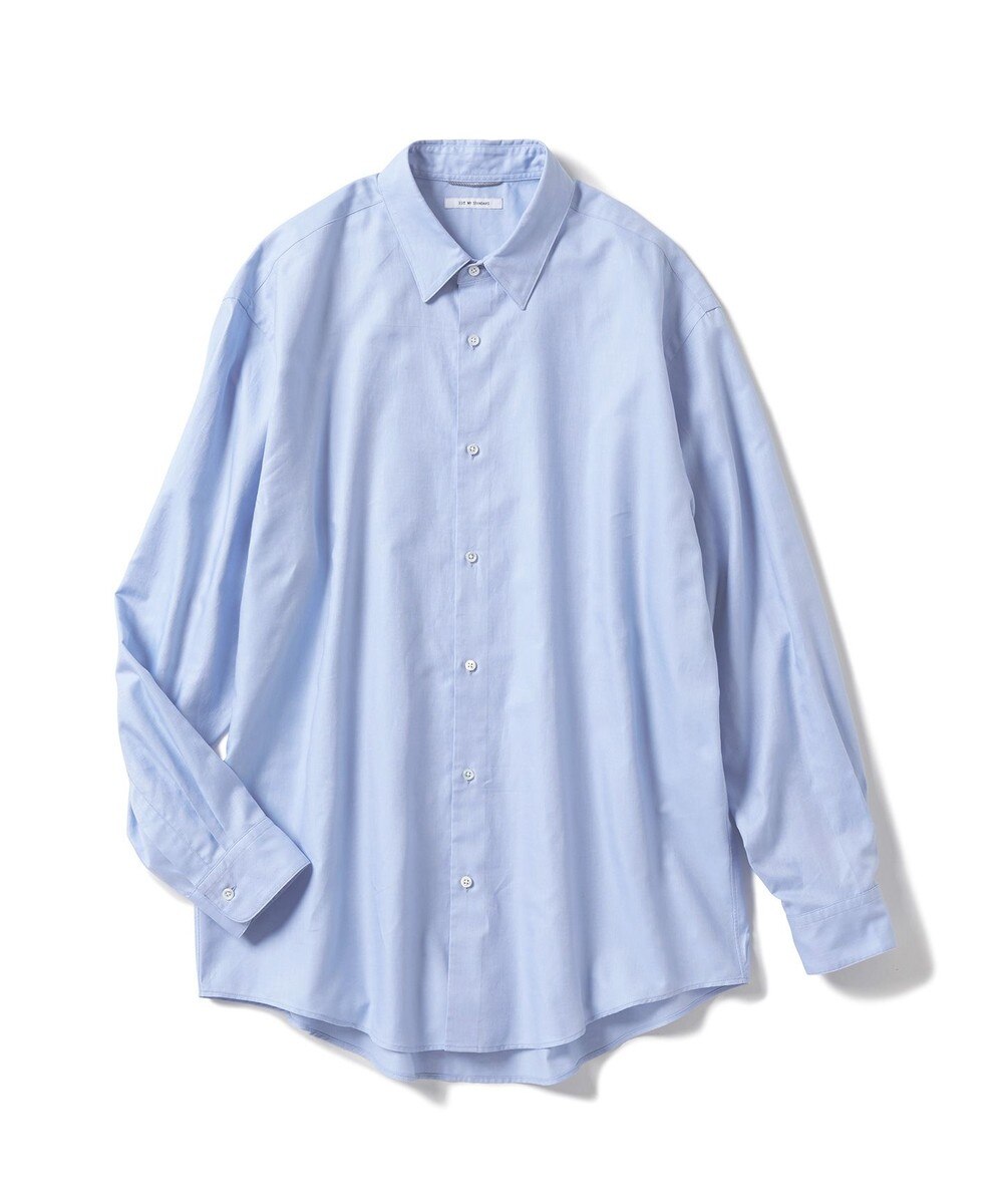 【オンワード】 23区>トップス 【ユニセックス】CANCLINI シャーティング スタンダード シャツ スカイブルー L メンズ 【送料無料】