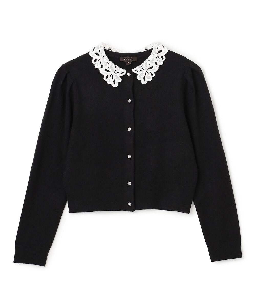 【オンワード】 TOCCA>トップス 【洗える】MOONLIT MUSE カーディガン ブラック M レディース