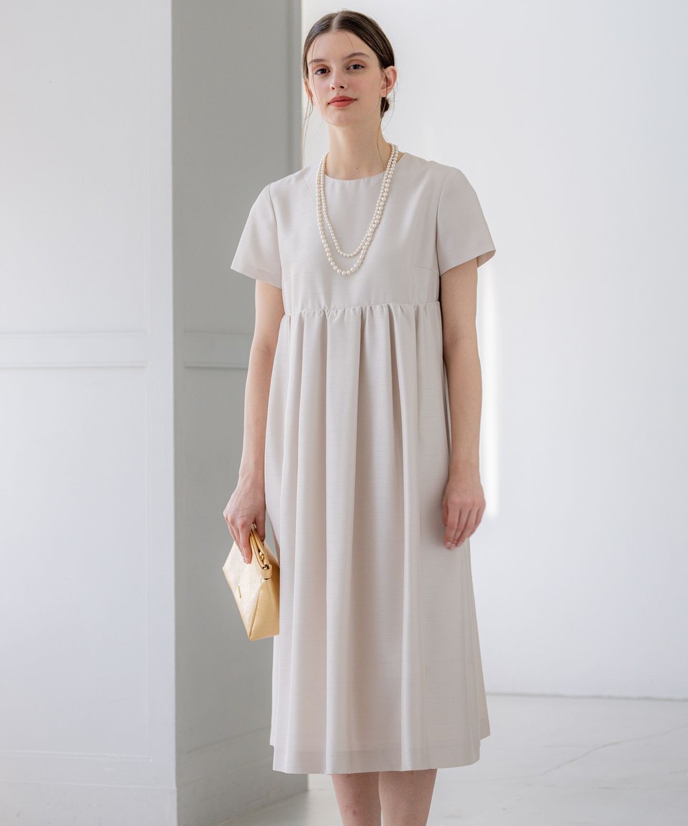 【オンワード】 23区 L(大きいサイズ)>ワンピース 【APPLAUDIR】トリアセシャンタン ドレス シャンパン 48 レディース 【オンワード】 23区 L(大きいサイズ)>ワンピース 【APPLAUDIR】トリアセシャンタン ドレス シャンパン 48 レディース