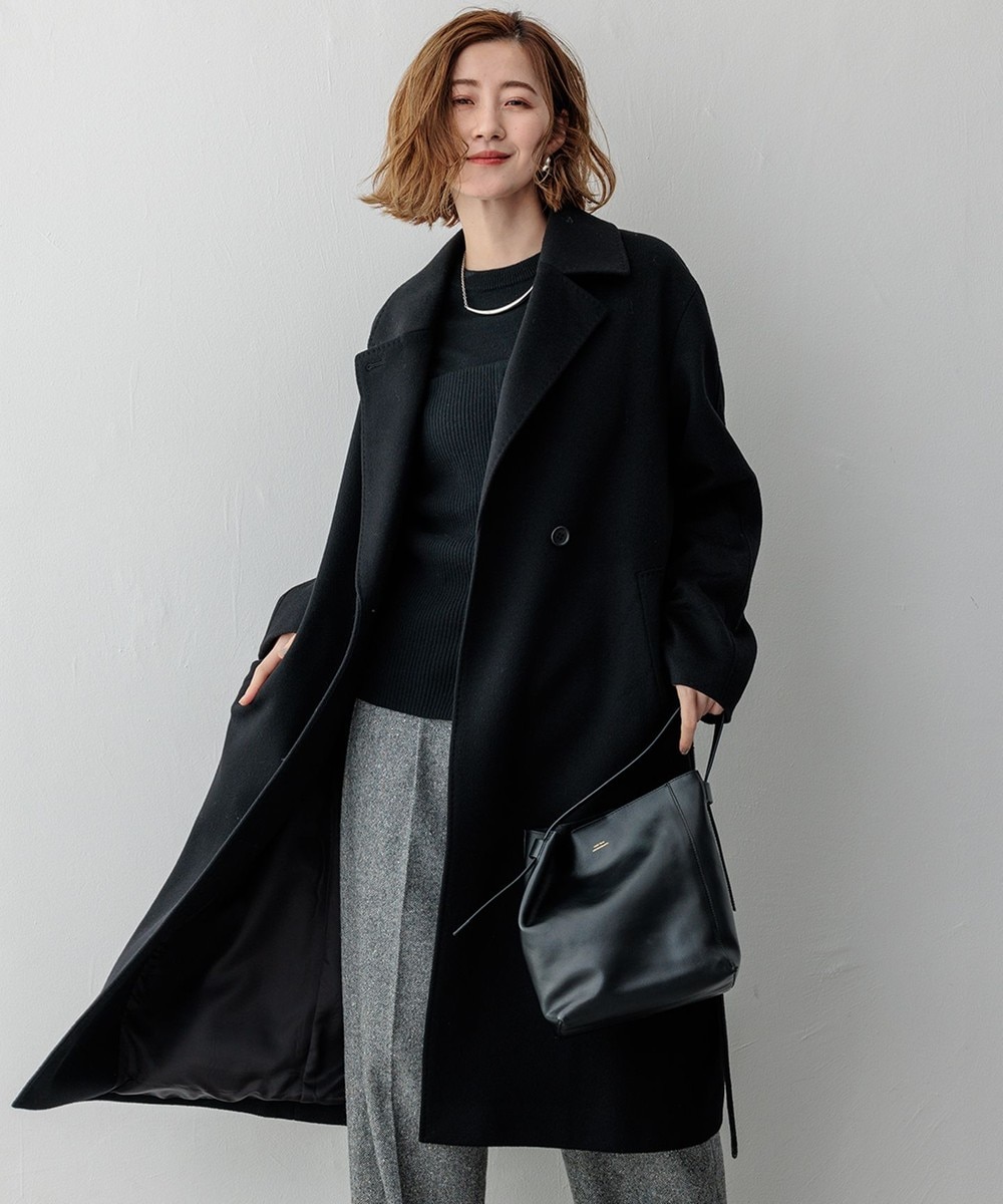 【オンワード】 23区>ジャケット/アウター MTRカシミヤライトビーバー チェスターコート ブラック 40 レディース 【オンワード】 23区>ジャケット/アウター MTRカシミヤライトビーバー チェスターコート ブラック 40 レディース