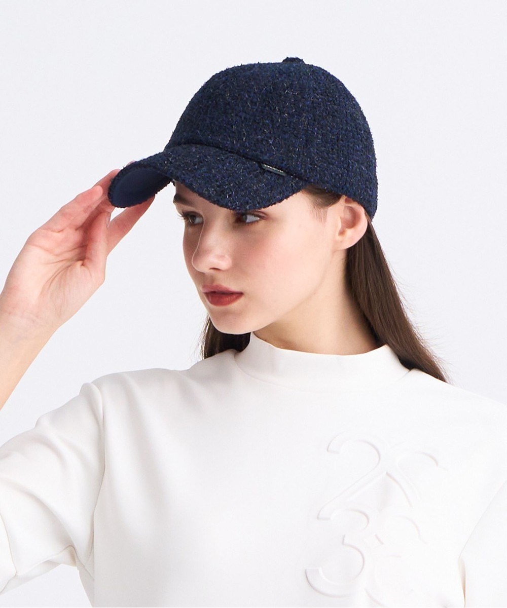 【オンワード】 23区GOLF>帽子 【WOMEN】ツイードキャップ スタイリングが華やかに モノトーンコーデ ブラック F レディース 【オンワード】 23区GOLF>帽子 【WOMEN】ツイードキャップ スタイリングが華やかに モノトーンコーデ ブラック F レディース