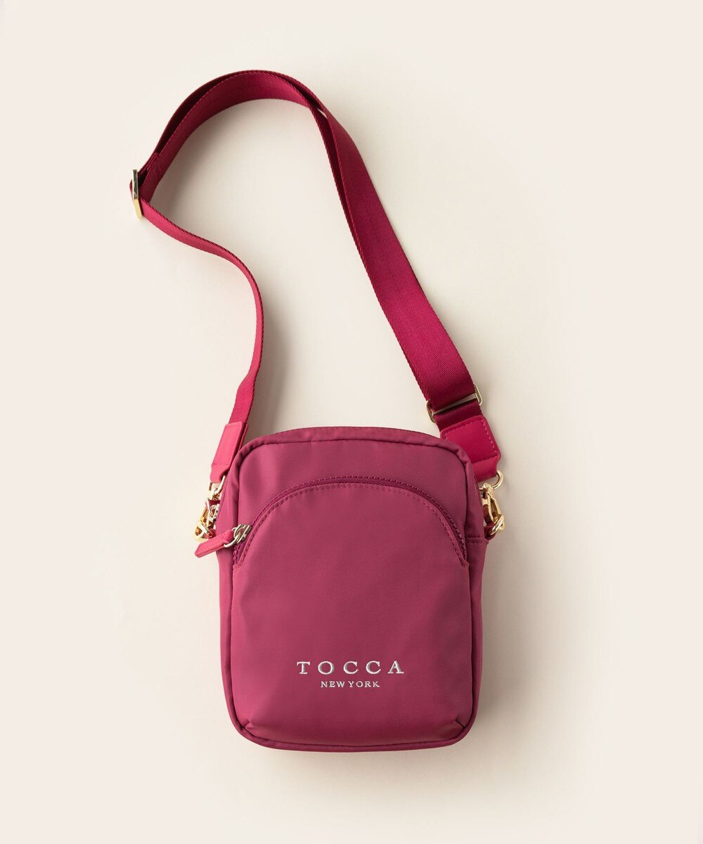 【オンワード】 TOCCA>バッグ 【WEB＆一部店舗限定】【撥水・環境に優しい素材】COLLINA NYLON POCHETTE ポシェット ローズ F レディース