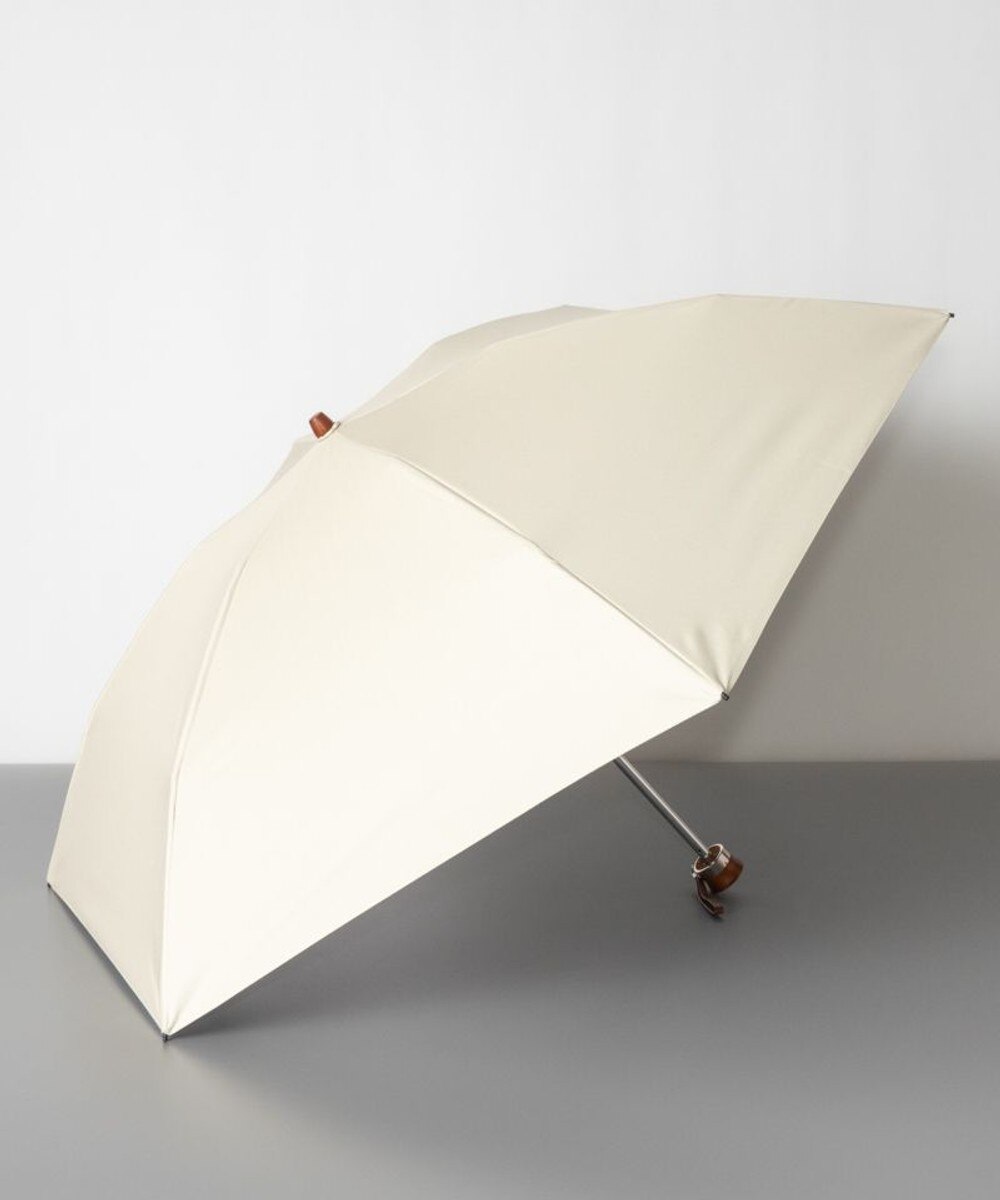 AURORA>ファッション雑貨 WEB限定 オーロラ 晴雨兼用 クイックオープンタイプ 折りたたみ傘（無地）日傘 ベージュ FREE レディース 【送料無料】