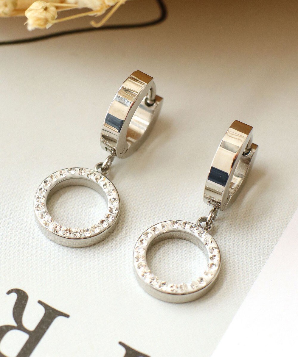 【金属アレルギー対応】 ハングサークルピアス