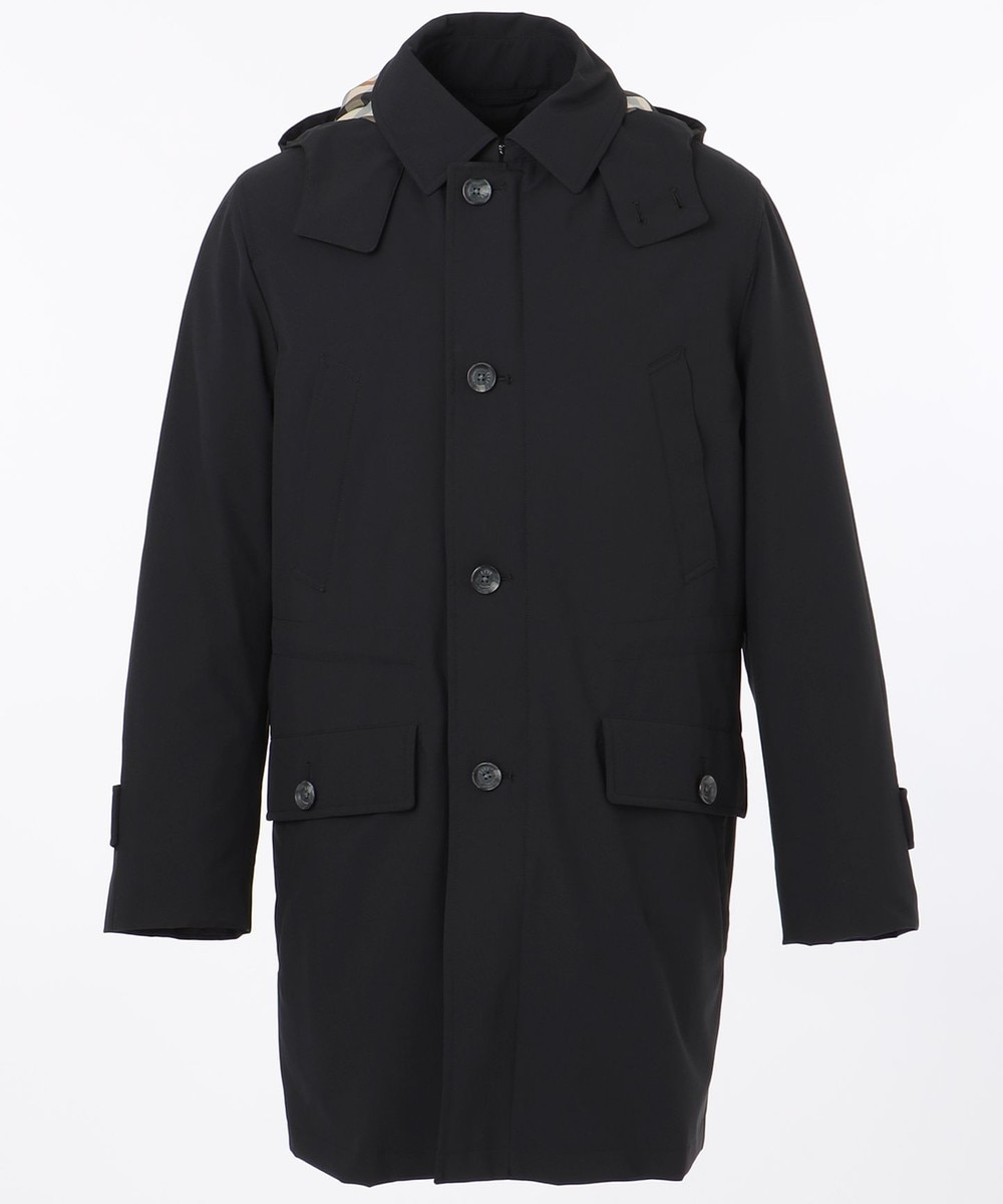 【オンワード】 DAKS>ジャケット/アウター ラミネーションタフタ コート ブラック LL メンズ 【送料無料】