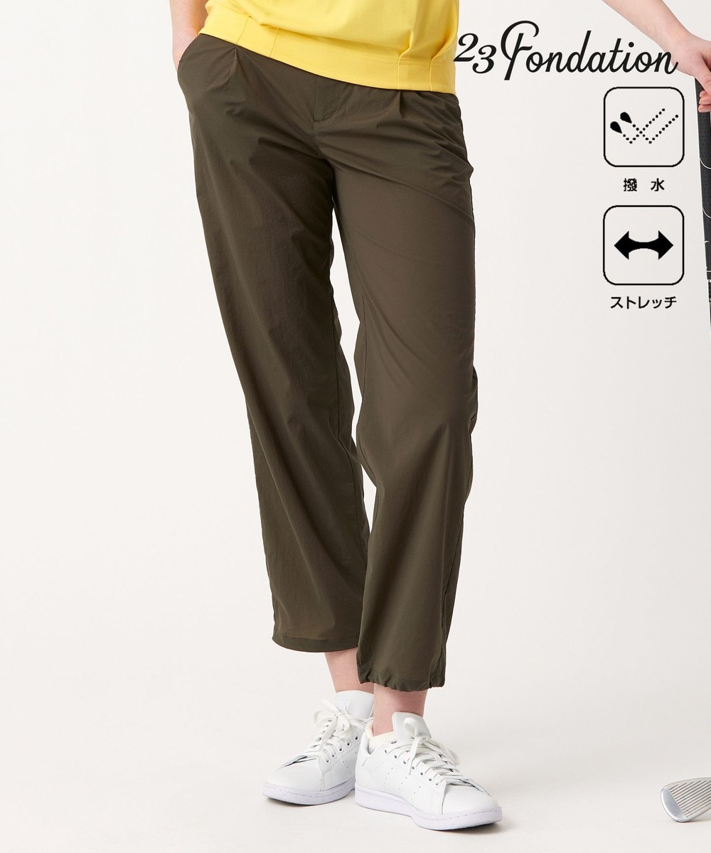 【オンワード】 23区GOLF>パンツ 【23Fondation/WOMEN】【ストレッチ/撥水】パラシュートパンツ カーキ 2 レディース 【オンワード】 23区GOLF>パンツ 【23Fondation/WOMEN】【ストレッチ/撥水】パラシュートパンツ カーキ 2 レディース