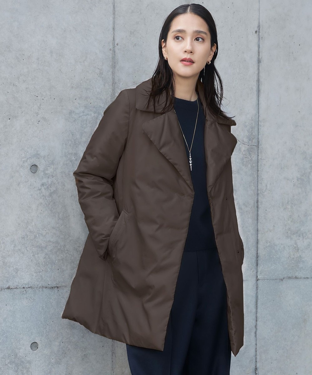 【オンワード】 自由区 L(大きいサイズ)>ジャケット/アウター 【カタログ掲載・撥水加工・洗える】ステッチレスダウン コート ブラウン 48 レディース 【オンワード】 自由区 L(大きいサイズ)>ジャケット/アウター 【カタログ掲載・撥水加工・洗える】ステッチレスダウン コート ブラウン 48 レディース