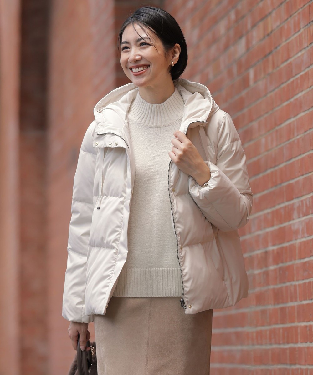 【オンワード】 J.PRESS LADIES S(小さいサイズ)>ジャケット/アウター 【洗える】タフタダウン ショート丈 コート アイボリー P7 レディース 【オンワード】 J.PRESS LADIES S(小さいサイズ)>ジャケット/アウター 【洗える】タフタダウン ショート丈 コート アイボリー P7 レディース