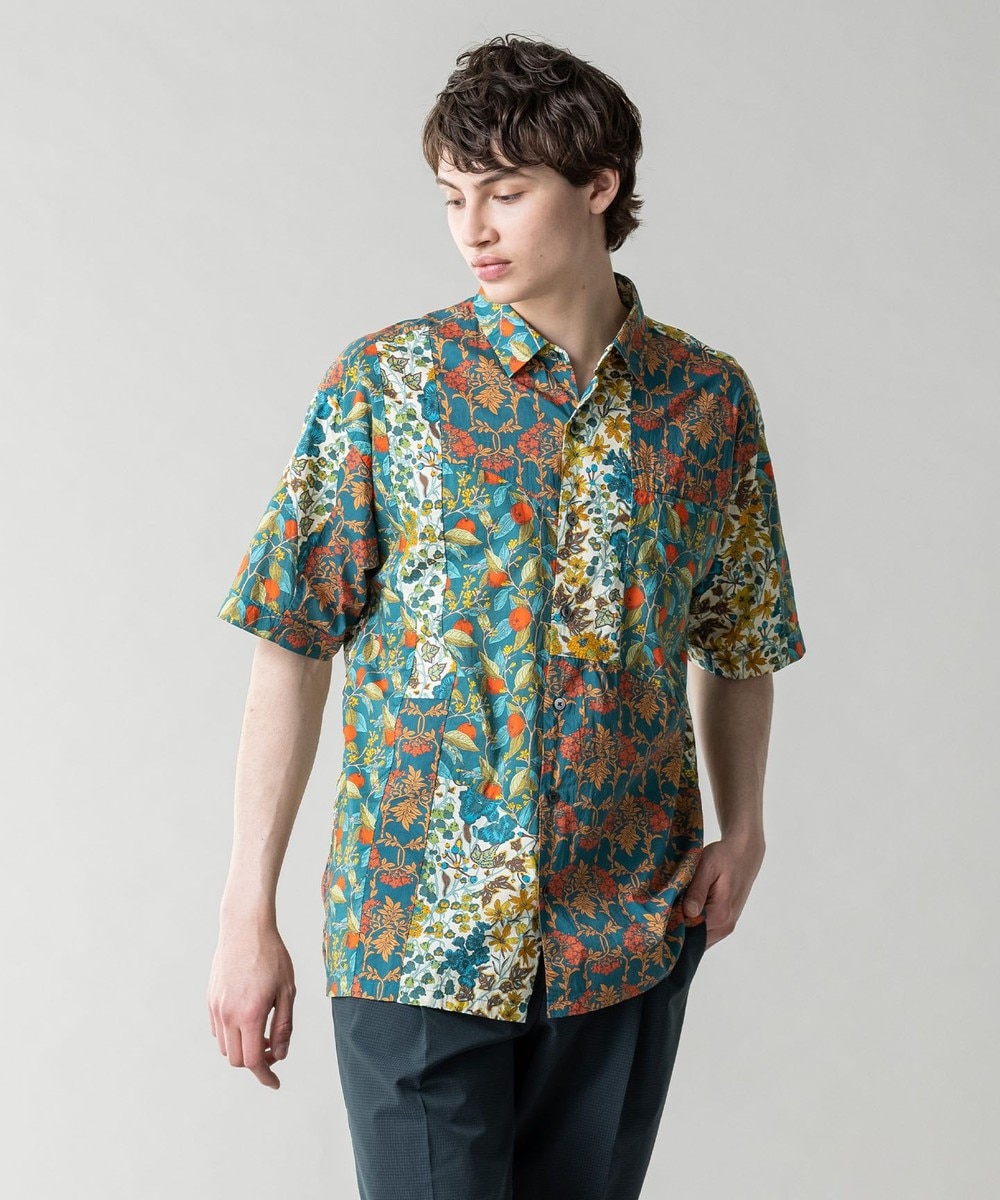 【オンワード】 JOSEPH MEN>トップス 【EC限定色あり】パッチワークリバティ シャツ ベージュ 44 メンズ 【送料無料】