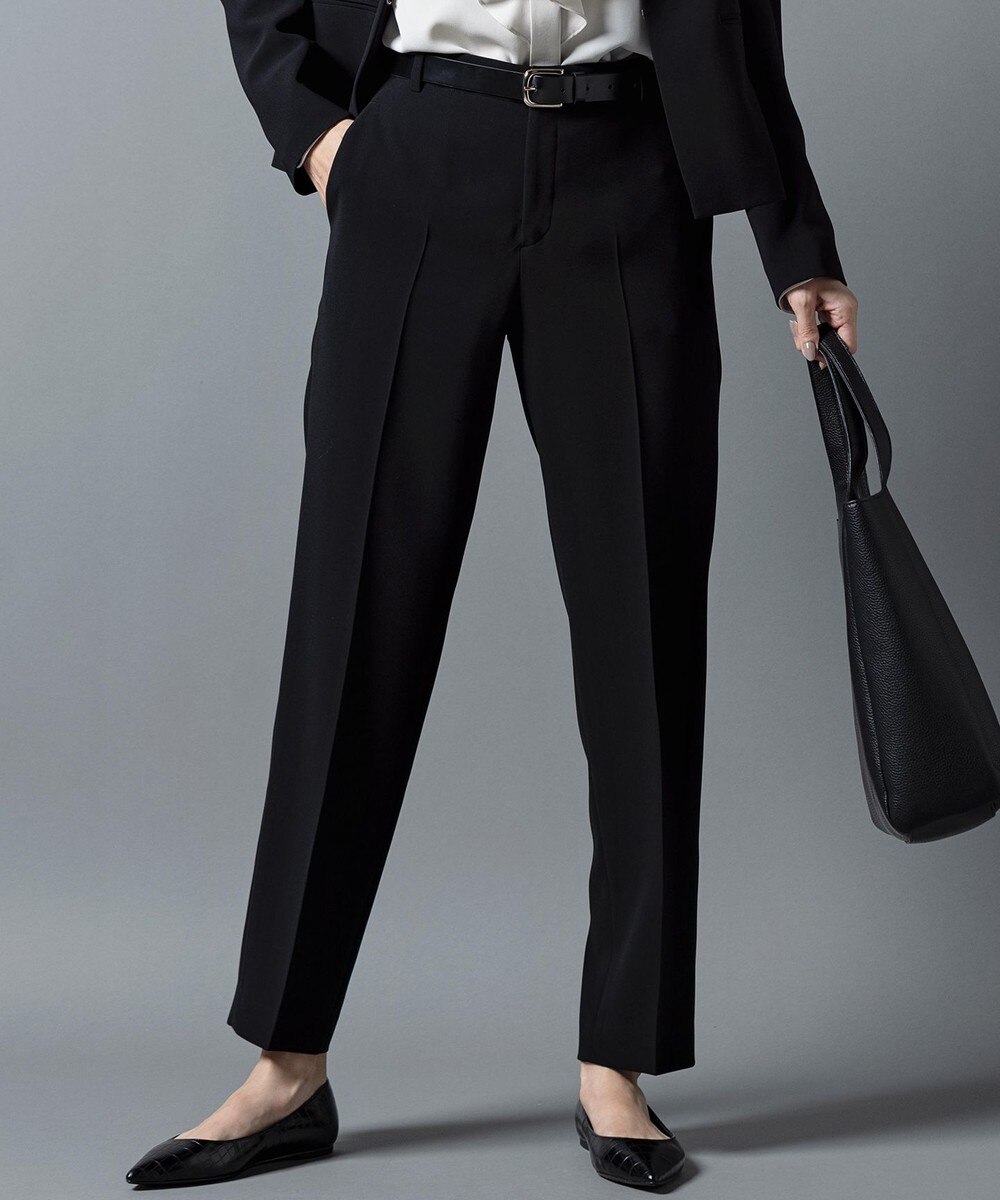 【オンワード】 23区 S>パンツ トリアセダブルジョーゼット パンツ ネイビー 34 レディース 【送料無料】