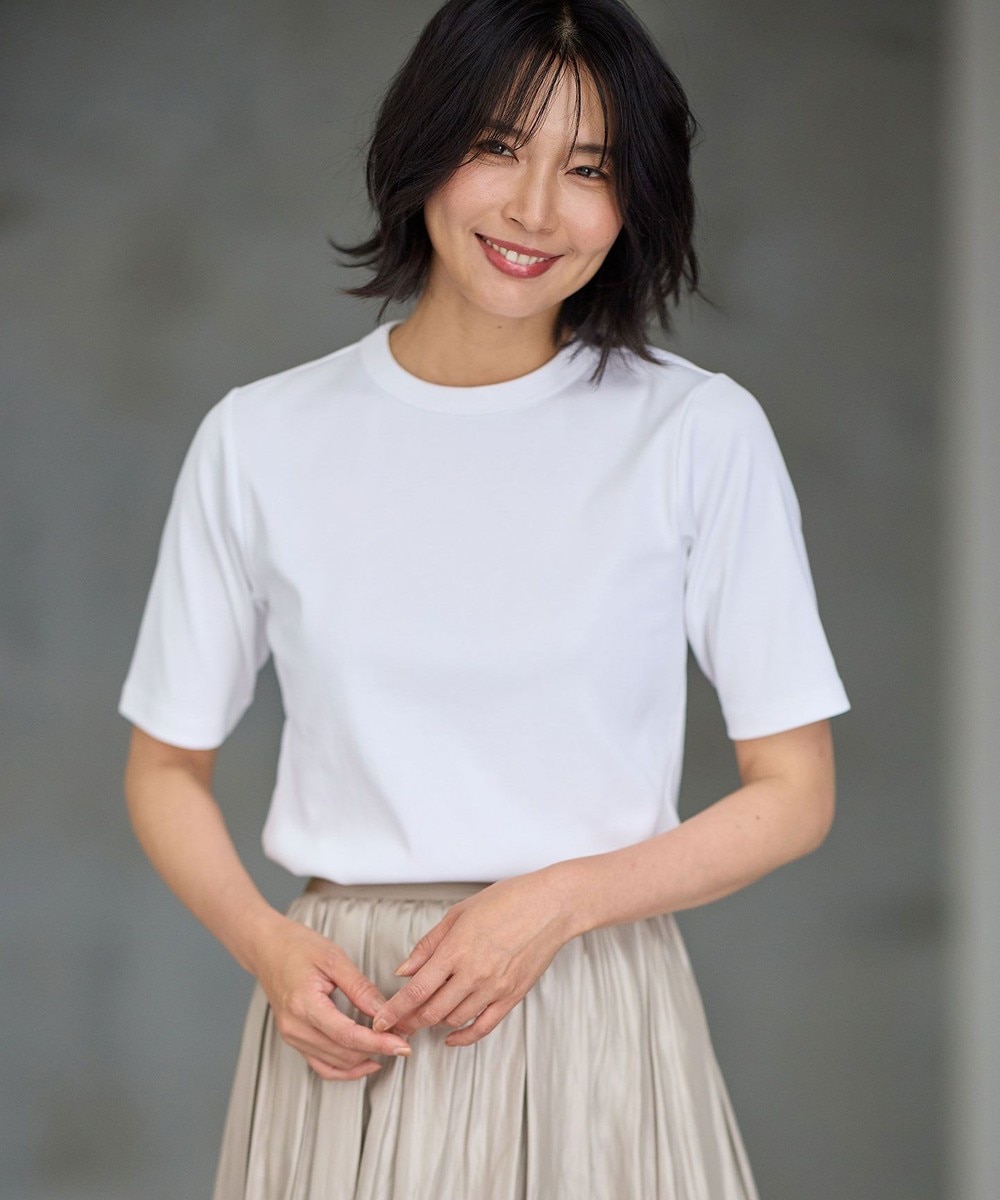 【オンワード】 ANY>トップス 【UVケア】マルチファンクションベーシックTシャツ オフ 2 レディース 【オンワード】 ANY>トップス 【UVケア】マルチファンクションベーシックTシャツ オフ 2 レディース