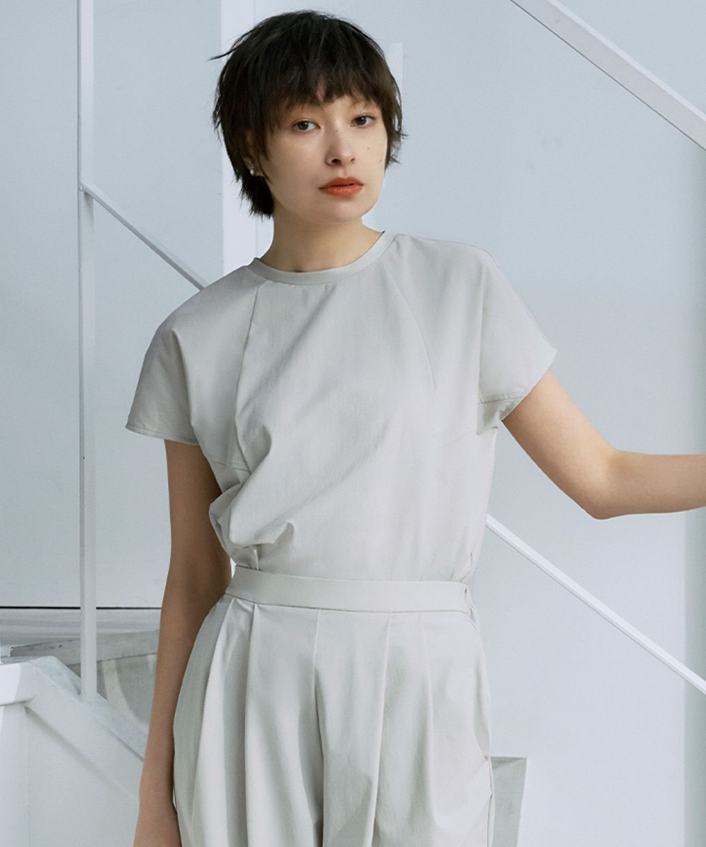 【オンワード】 ICB L(大きいサイズ)>トップス 【接触冷感・UVカット・防シワ・洗える】 アトラストリコット フレンチスリーブトップス トープ XL レディース 【オンワード】 ICB L(大きいサイズ)>トップス 【接触冷感・UVカット・防シワ・洗える】 アトラストリコット フレンチスリーブトップス トープ XL レディース