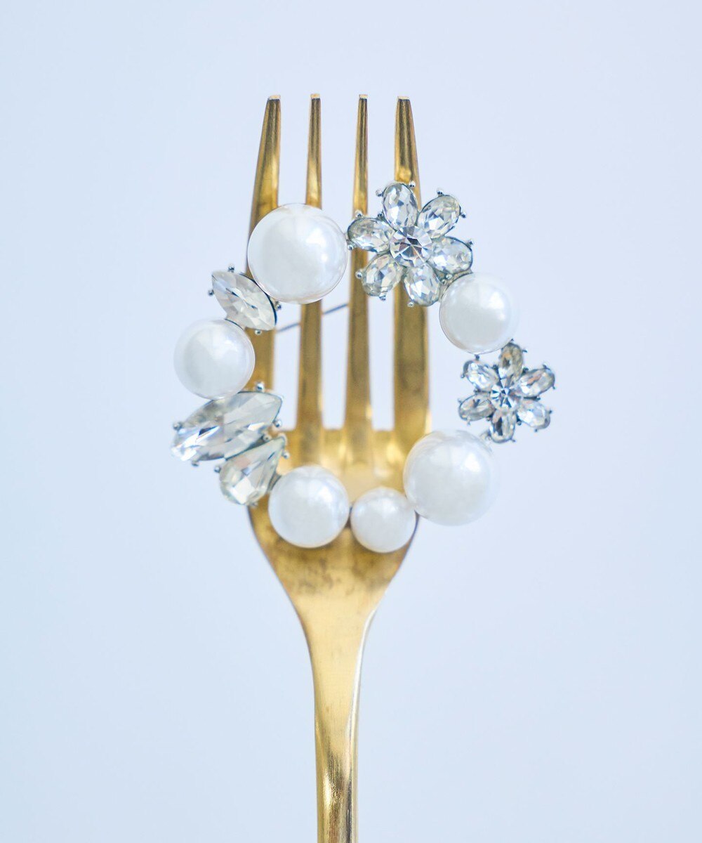 【オンワード】 TOCCA>アクセサリー BOUQUET BROOCH NECKLACE 2WAY ブローチネックレス シルバー F レディース