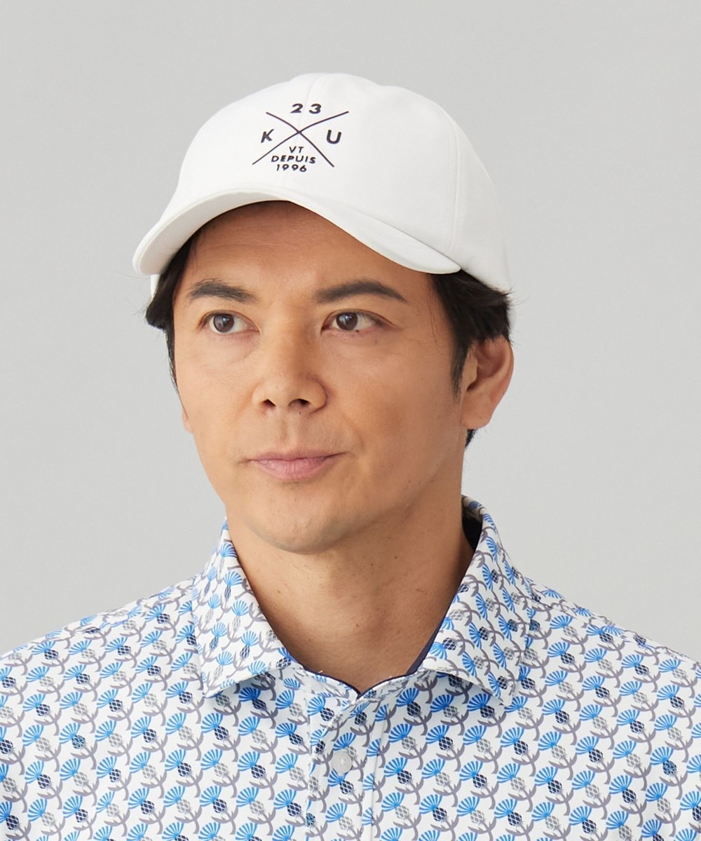 【オンワード】 23区GOLF>雑貨/ホビー/スポーツ 【UNISEX】ポリエステルツイルキャップ ホワイト F レディース