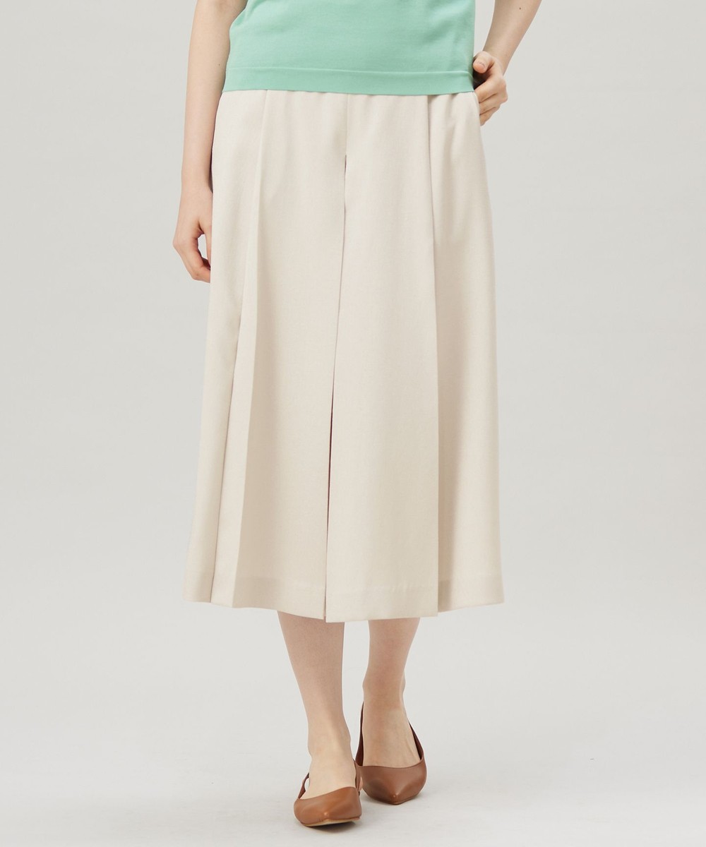 【オンワード】 自由区>パンツ 【セットアップ対応・接触冷感・洗える】リネンライクシンセティックキュロット パンツ フラックス 38 レディース 【オンワード】 自由区>パンツ 【セットアップ対応・接触冷感・洗える】リネンライクシンセティックキュロット パンツ フラックス 38 レディース