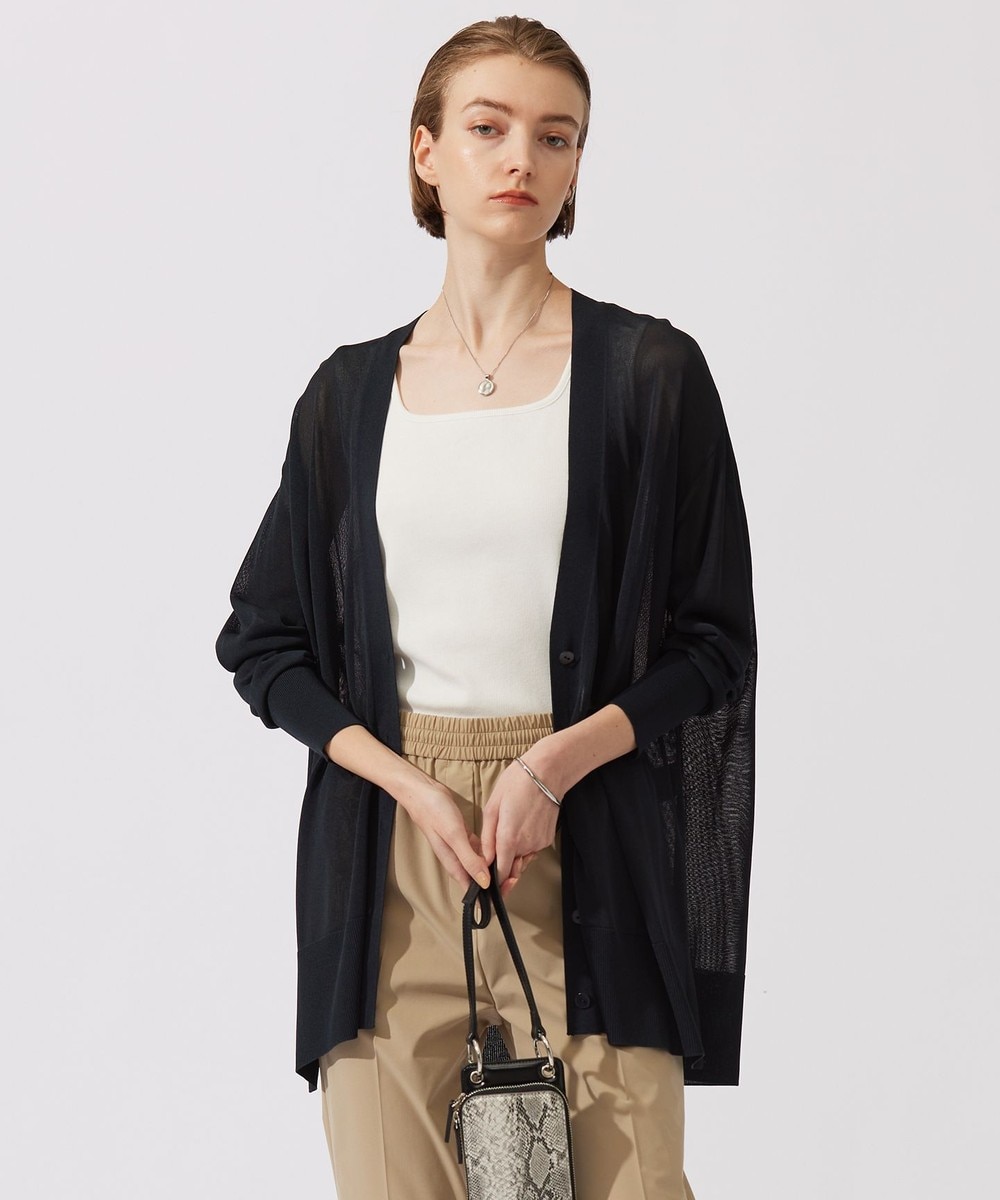 【オンワード】 ICB>トップス 【洗える】 ドライシンセティックハイゲージ カーディガン ネイビー S レディース 【オンワード】 ICB>トップス 【洗える】 ドライシンセティックハイゲージ カーディガン ネイビー S レディース