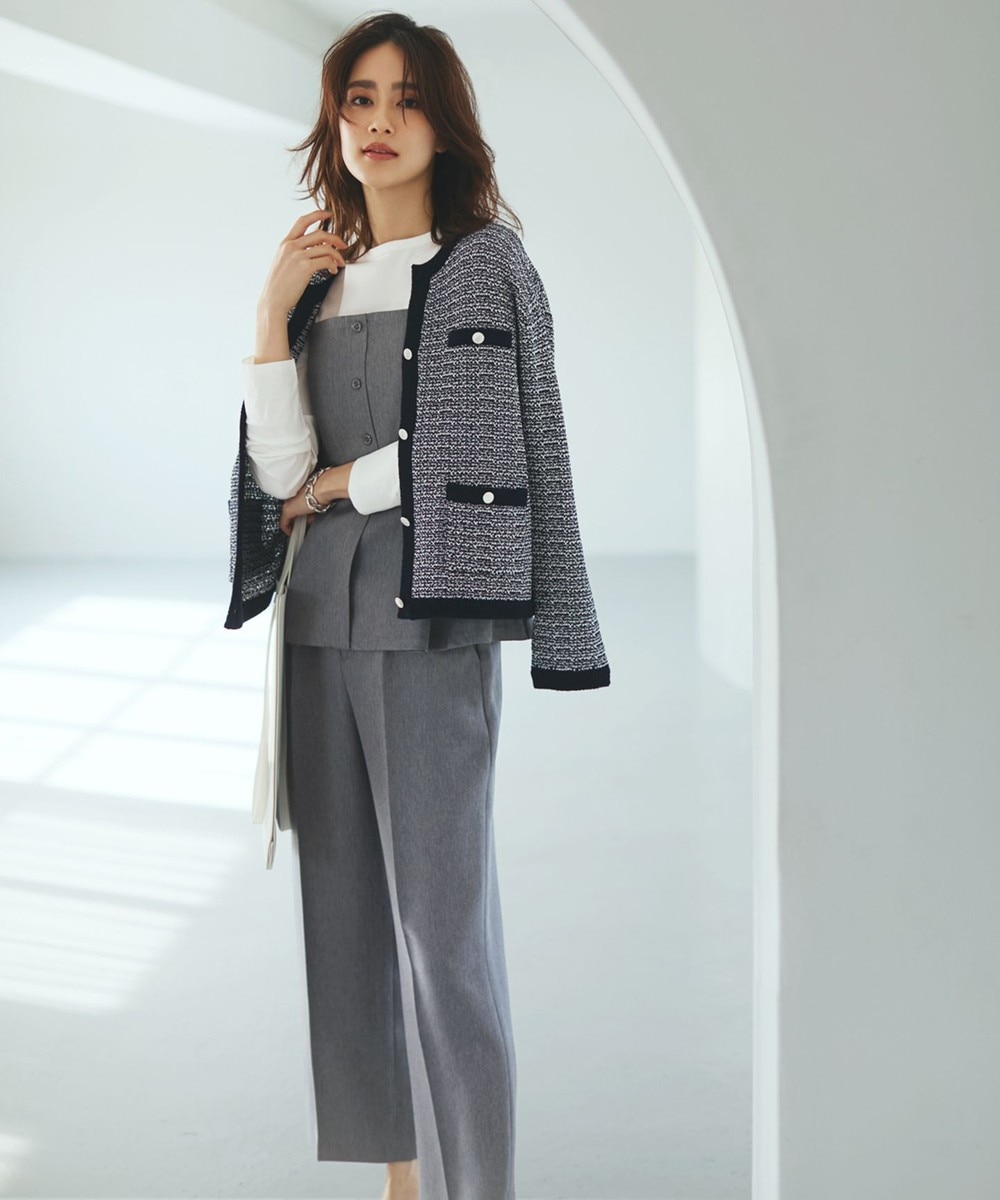 【オンワード】 ANY SIS>ワンピース 【洗える】ビスチェ & ワイドパンツ セット グレー 1 レディース 【オンワード】 ANY SIS>ワンピース 【洗える】ビスチェ & ワイドパンツ セット グレー 1 レディース