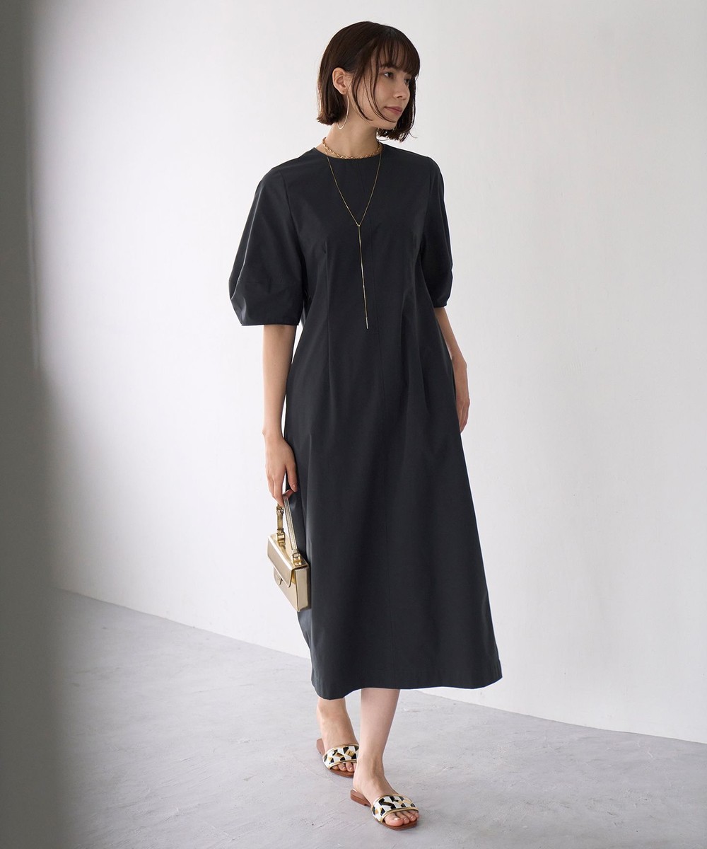 【オンワード】 UNFILO>ワンピース 【接触冷感/UVケア/撥水】FINE MOVE ランタンスリーブワンピース チャコール MT レディース 【オンワード】 UNFILO>ワンピース 【接触冷感/UVケア/撥水】FINE MOVE ランタンスリーブワンピース チャコール MT レディース