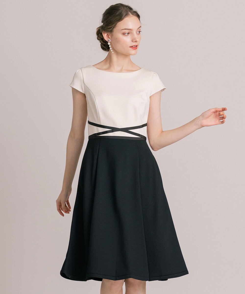 【オンワード】 TOCCA>ワンピース 【洗える!】LUCE 半袖ドレス ネイビー 2 レディース 【送料無料】