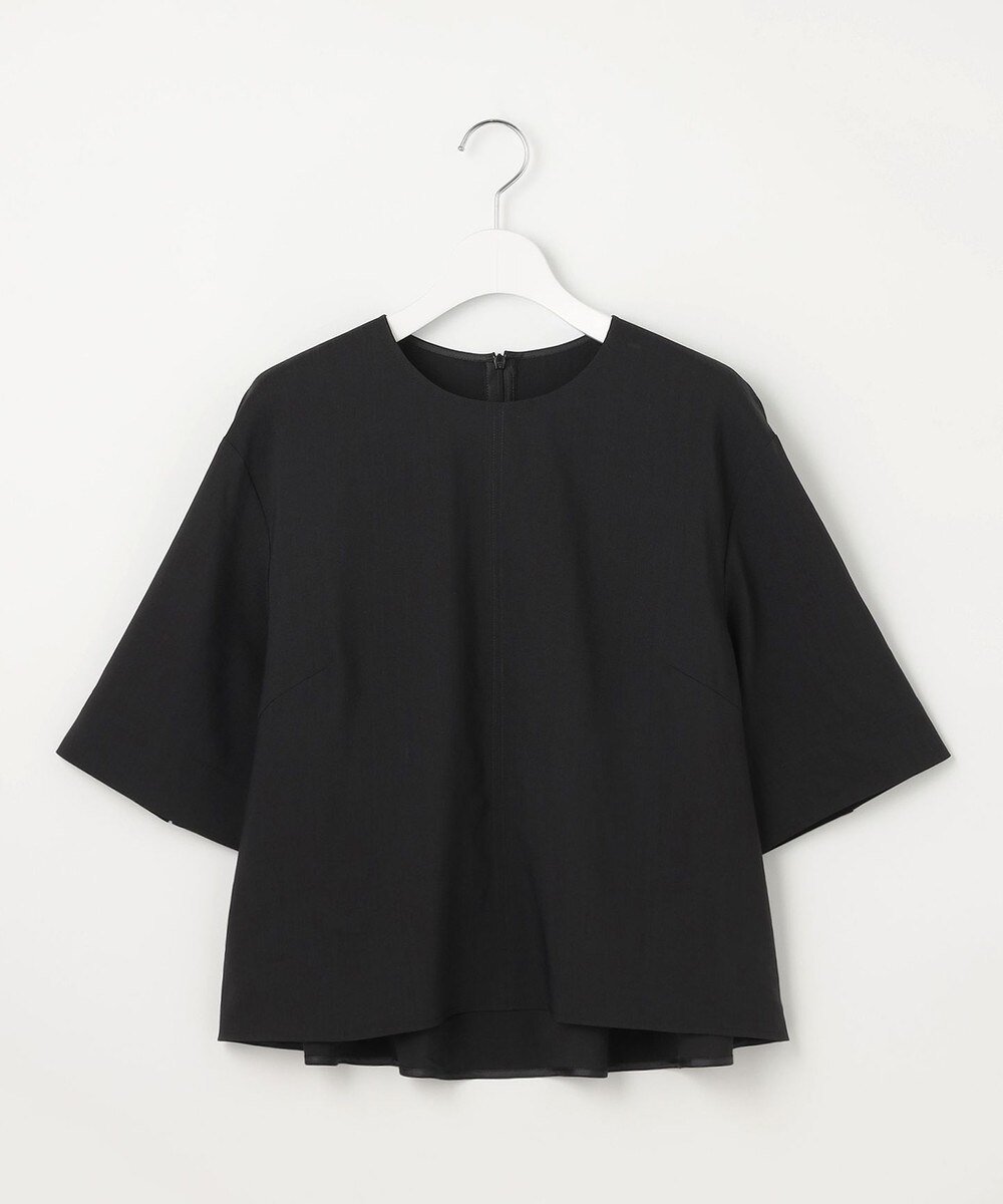 【オンワード】 自由区>トップス 【セットアップ対応・洗える】LIPストレッチプルオーバー ブラウス ブラック 40 レディース