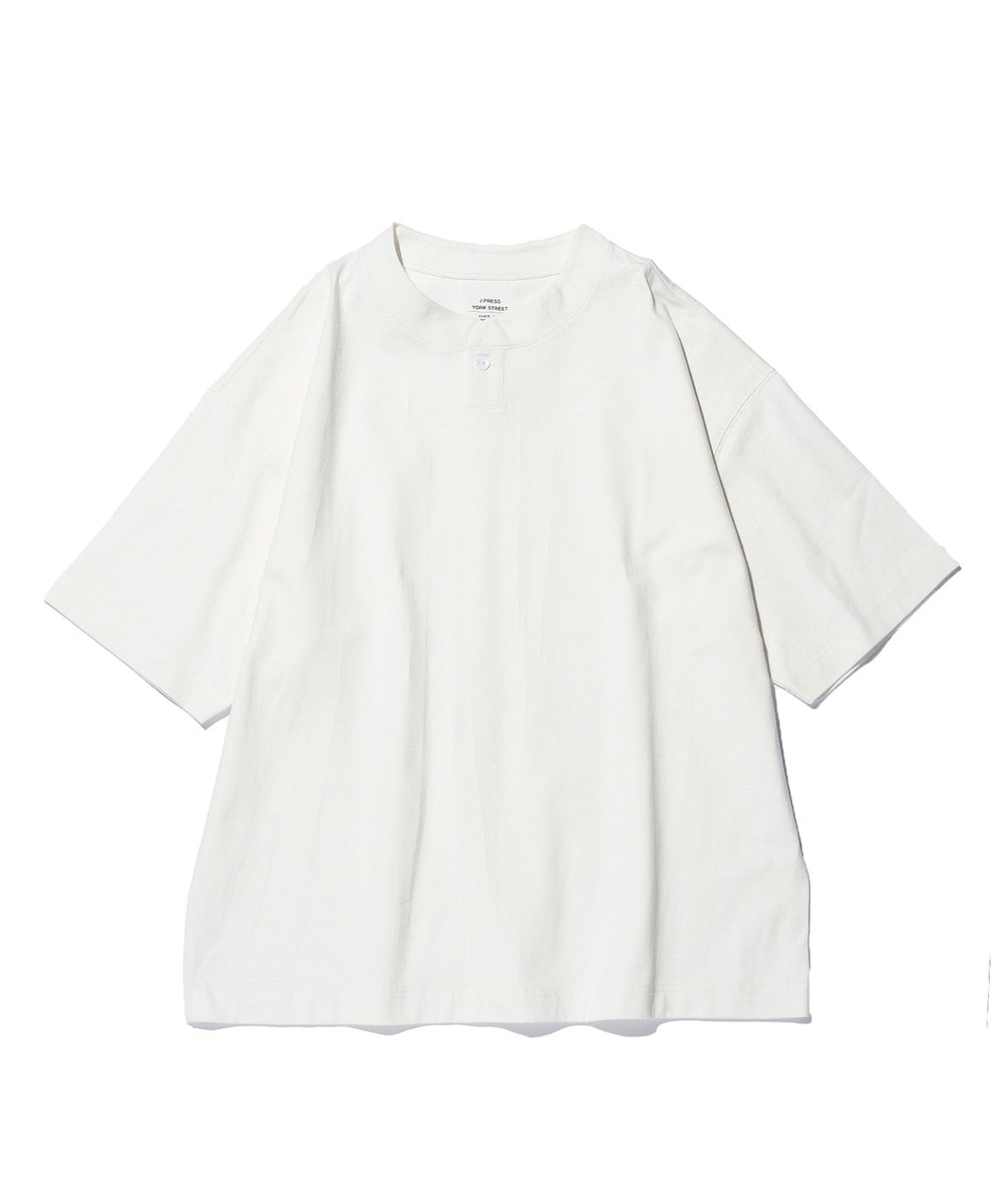 【オンワード】 J.PRESS YORK STREET>トップス 【UNISEX】天竺ヘンリーネック Tシャツ グレー L レディース 【送料無料】