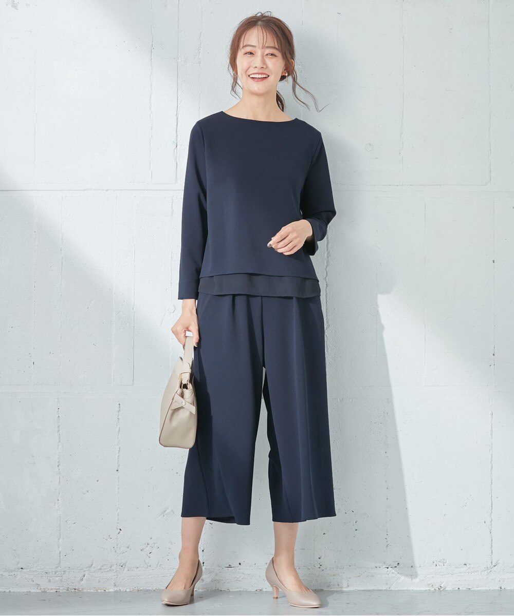 【オンワード】 any SiS>ワンピース 【2SET】ジョーゼットジャージー セットアップ ネイビー 2 レディース 【送料無料】