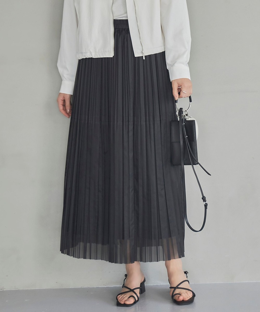 【オンワード】 ICB>スカート 【洗える】シアープリーツオーガン スカート ブラック M レディース 【オンワード】 ICB>スカート 【洗える】シアープリーツオーガン スカート ブラック M レディース