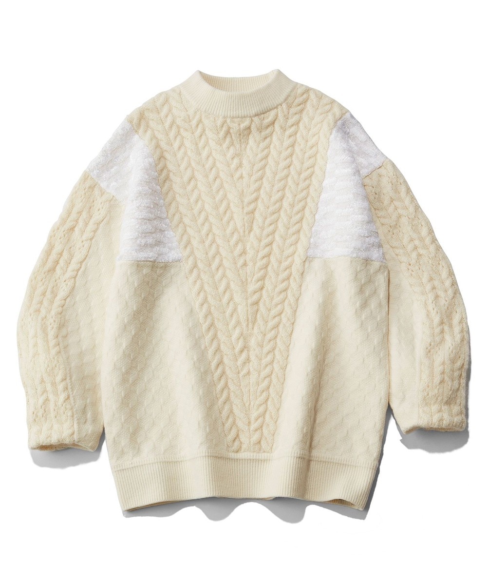 【オンワード】 23区>トップス 【23区 lab.】モヘヤリリヤーン ビッグシルエット ニット アイボリー 38 レディース 【送料無料】