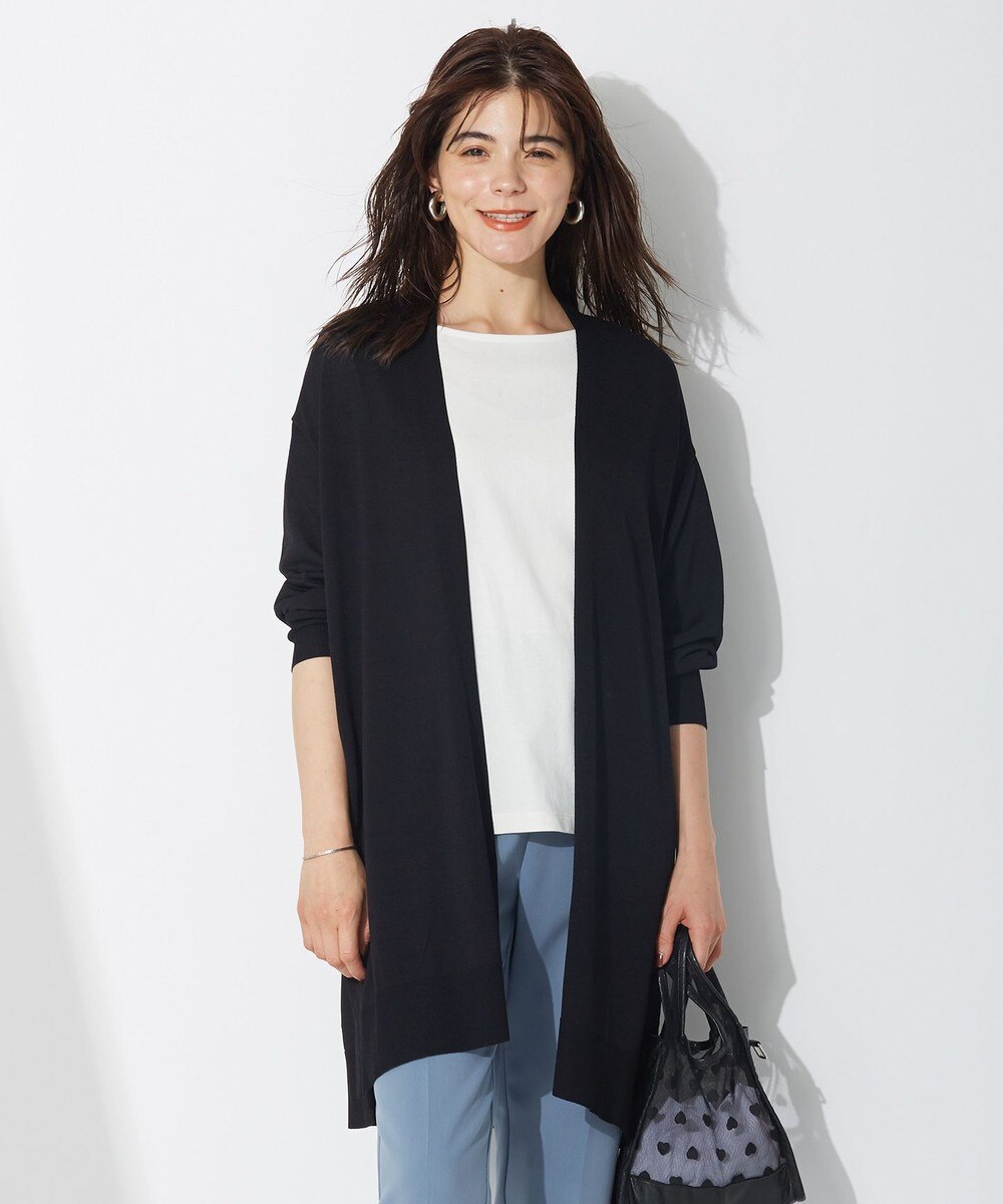 【オンワード】 UNFILO L>トップス 【UNFILO/Sサイズ有】撥水 UVカット ロング カーディガン ベージュ 44 レディース 【送料無料】