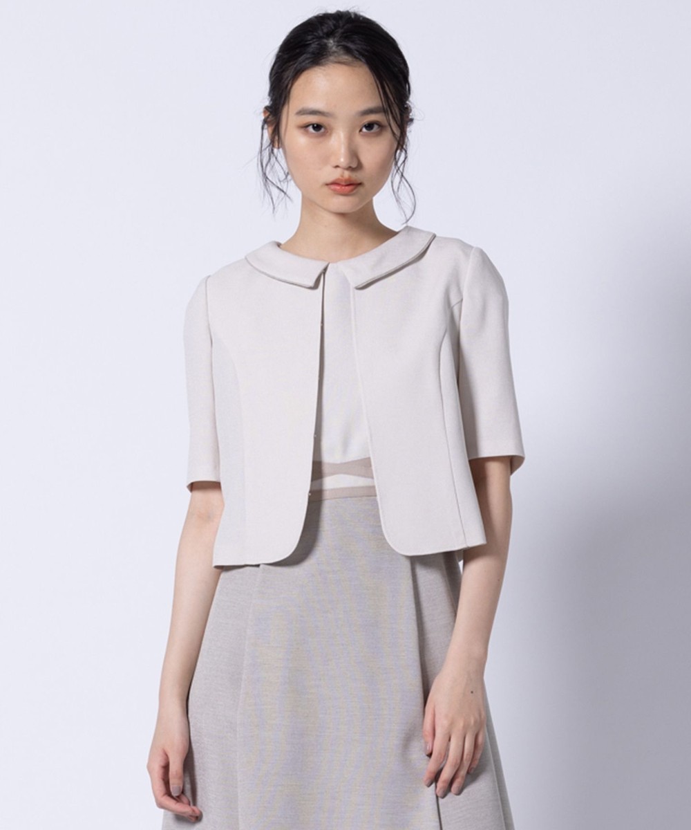 【オンワード】 TOCCA>ジャケット/アウター 【洗える・消臭】BRIGHT LUMINOUS 半袖ジャケット ベージュ 4 レディース 【オンワード】 TOCCA>ジャケット/アウター 【洗える・消臭】BRIGHT LUMINOUS 半袖ジャケット ベージュ 4 レディース