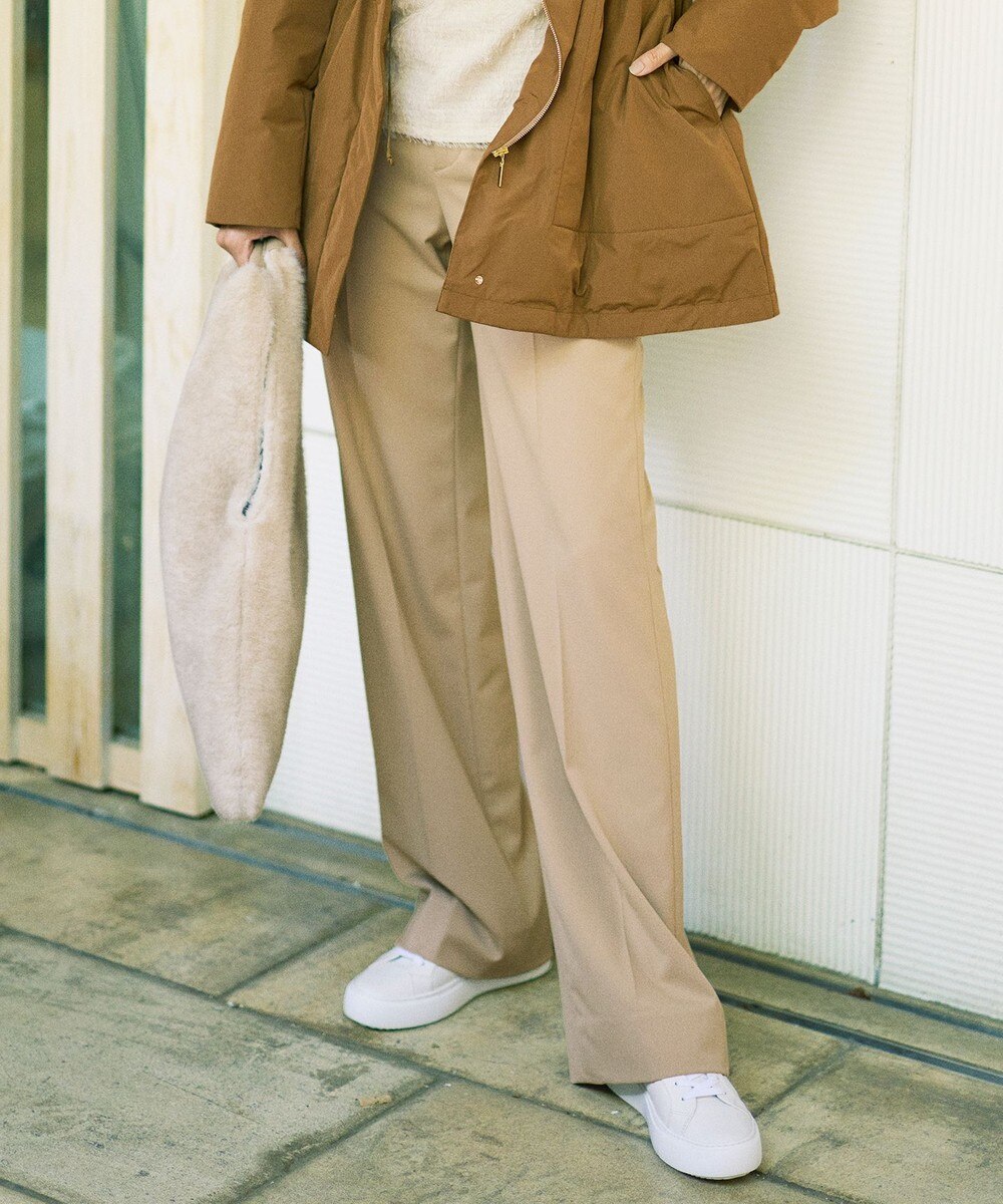 【オンワード】 自由区>パンツ 【カタログ掲載・洗える】TRギャバストレート パンツ モカ 40 レディース 【オンワード】 自由区>パンツ 【カタログ掲載・洗える】TRギャバストレート パンツ モカ 40 レディース