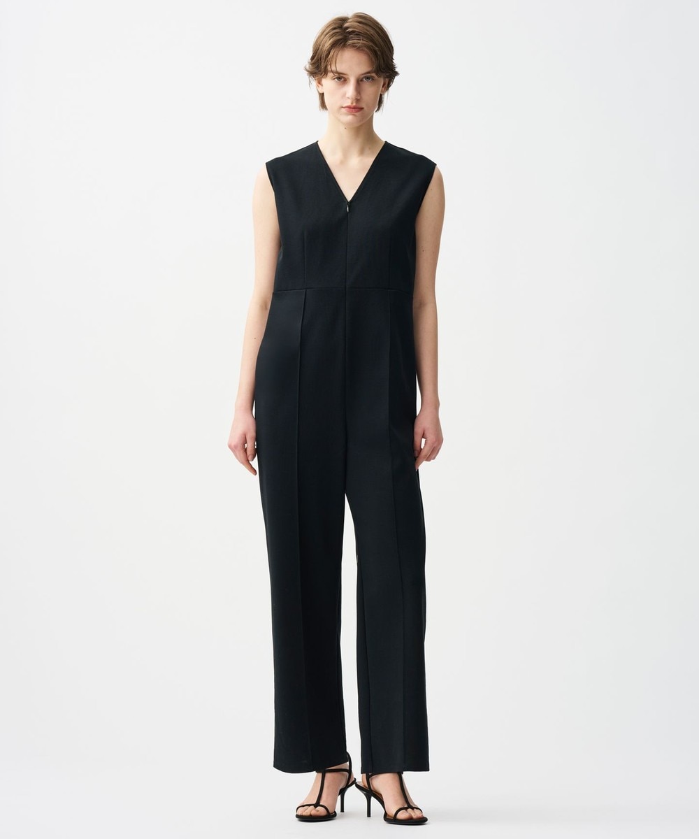 【オンワード】 uncrave>オールインワン・サロペット 【UVカット・接触冷感・マシンウォッシャブル】ダブルフェイスジャージー オールインワン ブラック 1 レディース 【オンワード】 uncrave>オールインワン・サロペット 【UVカット・接触冷感・マシンウォッシャブル】ダブルフェイスジャージー オールインワン ブラック 1 レディース