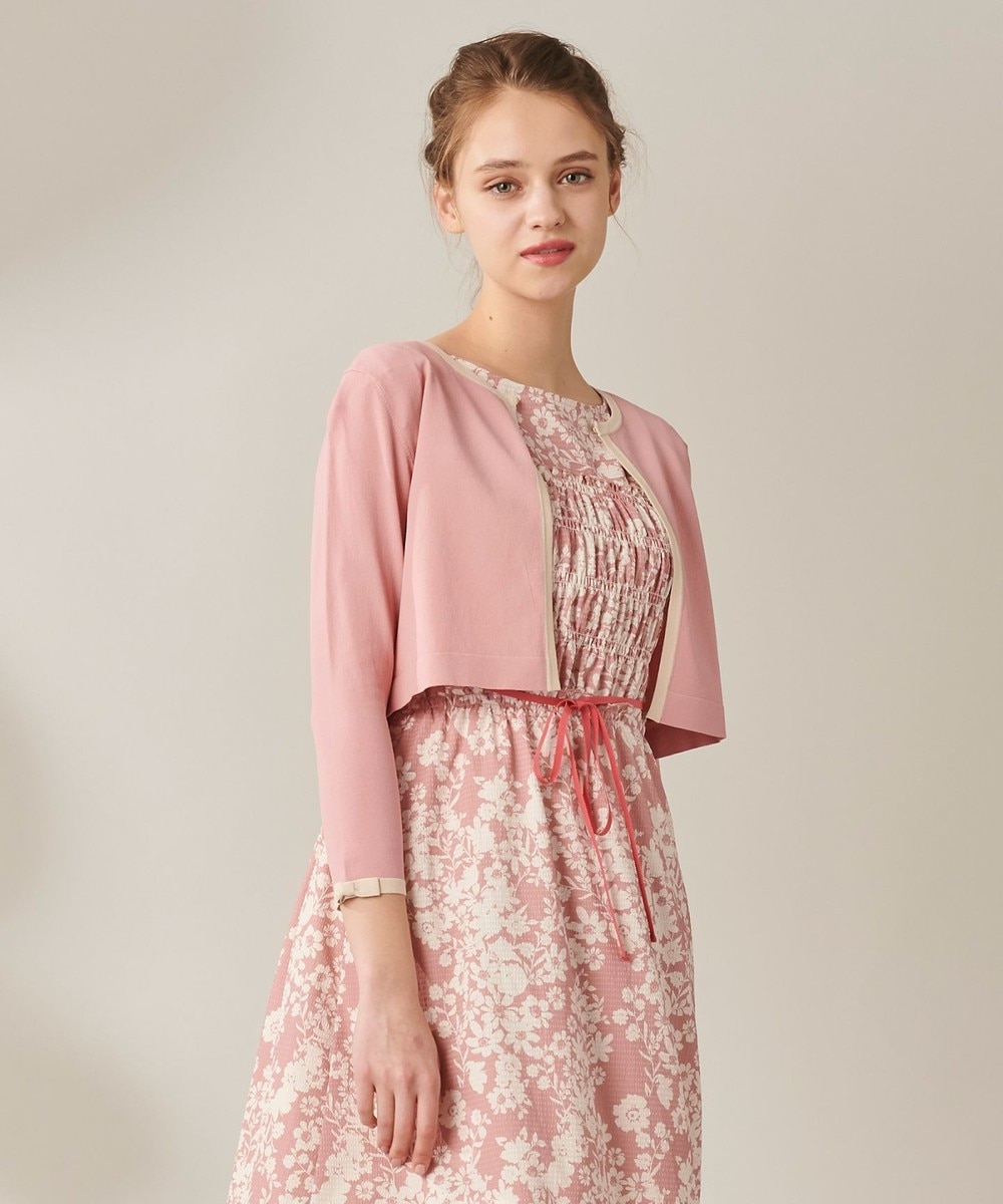 【オンワード】 TOCCA>トップス 【洗える!】CANE BOLERO ボレロ ピンク M レディース 【送料無料】