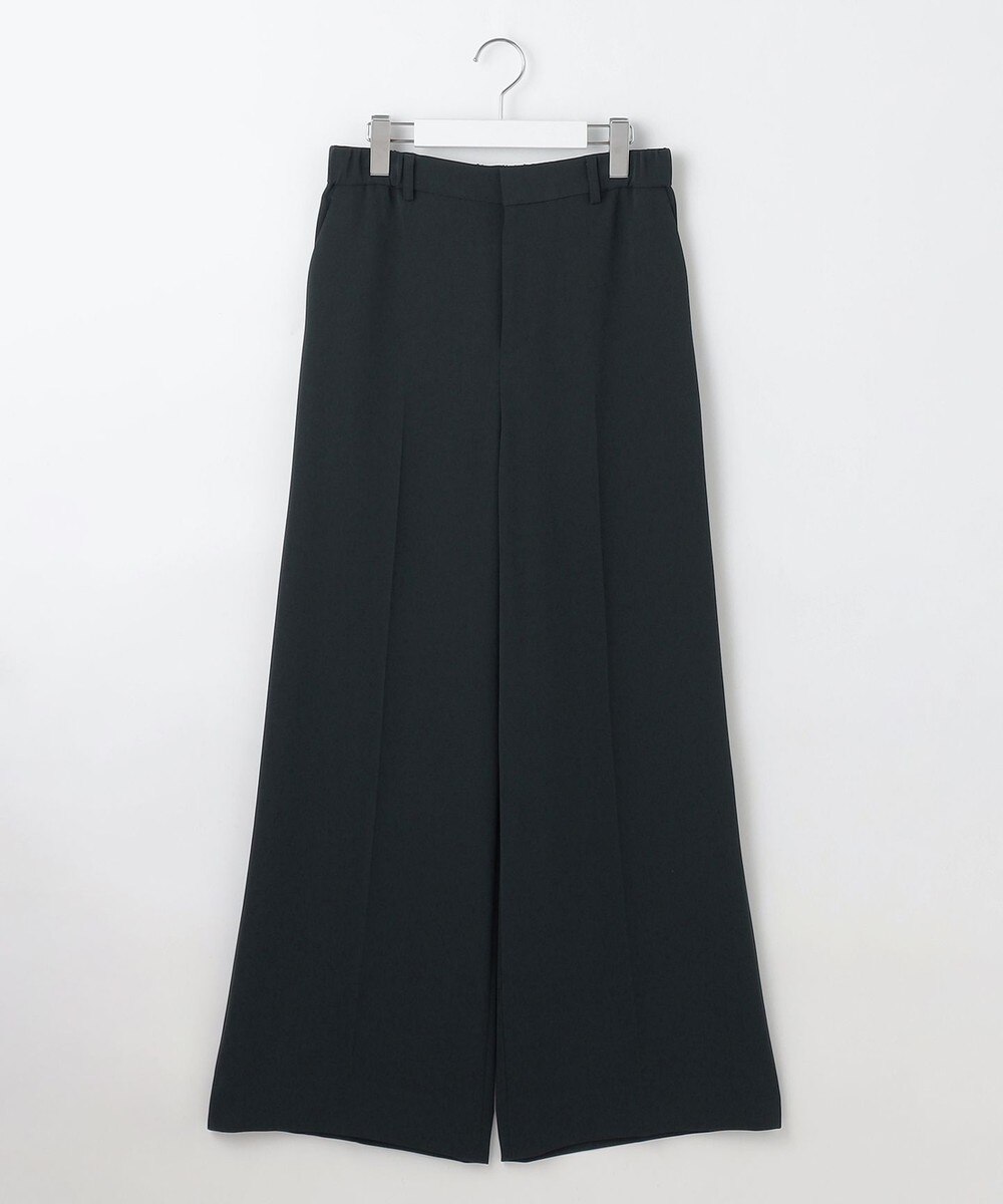 【オンワード】 自由区 L（大きいサイズ）>パンツ トリアセダブルクロスワイドストレート パンツ ネイビー 44 レディース