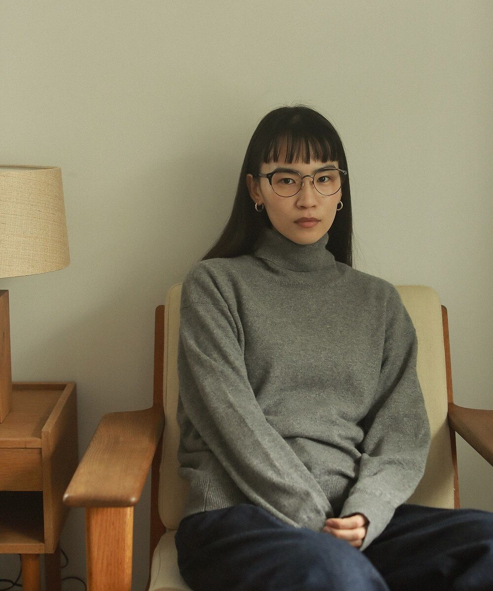 【オンワード】 ONWARD Design Diversity>トップス 【WOMENS・カシミヤ100%・洗える】リラックスフィット・ タートルネックニット アイボリー XS レディース 【送料無料】