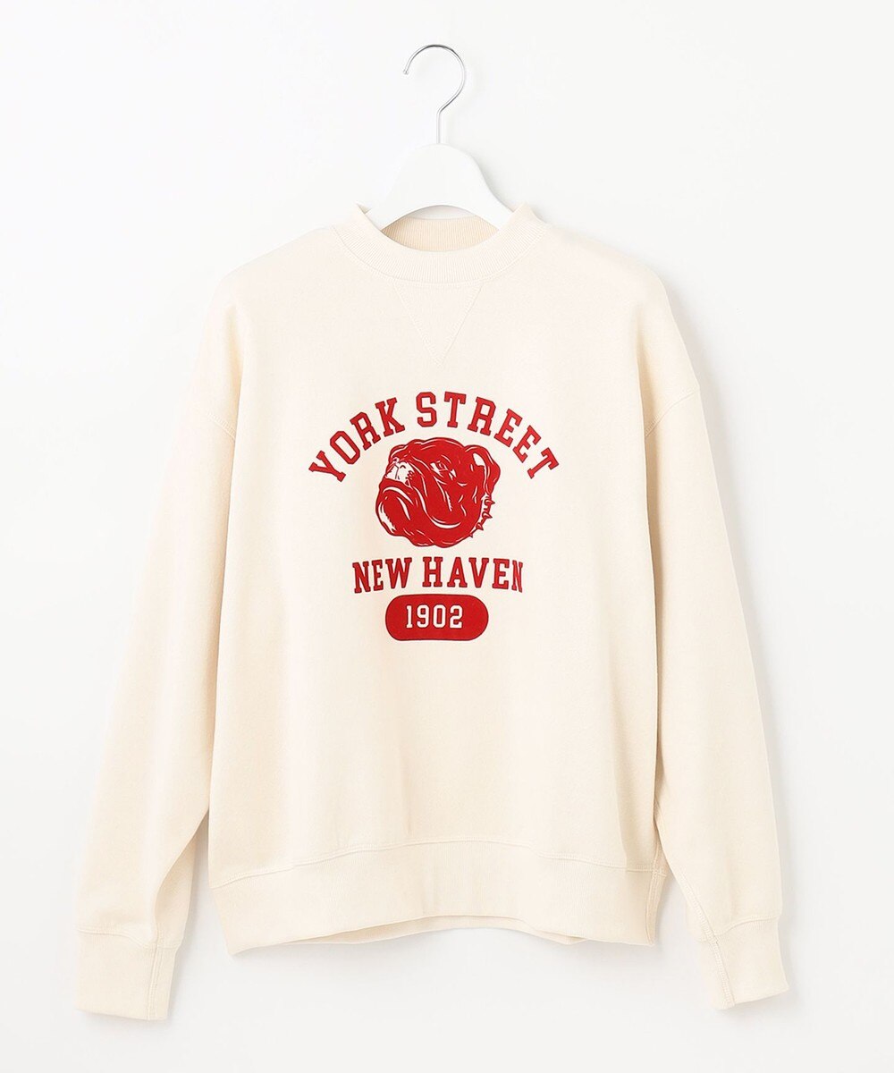 【オンワード】 J.PRESS YORK STREET>トップス 【UNISEX】カレッジトレーナー アイボリー S レディース 【送料無料】