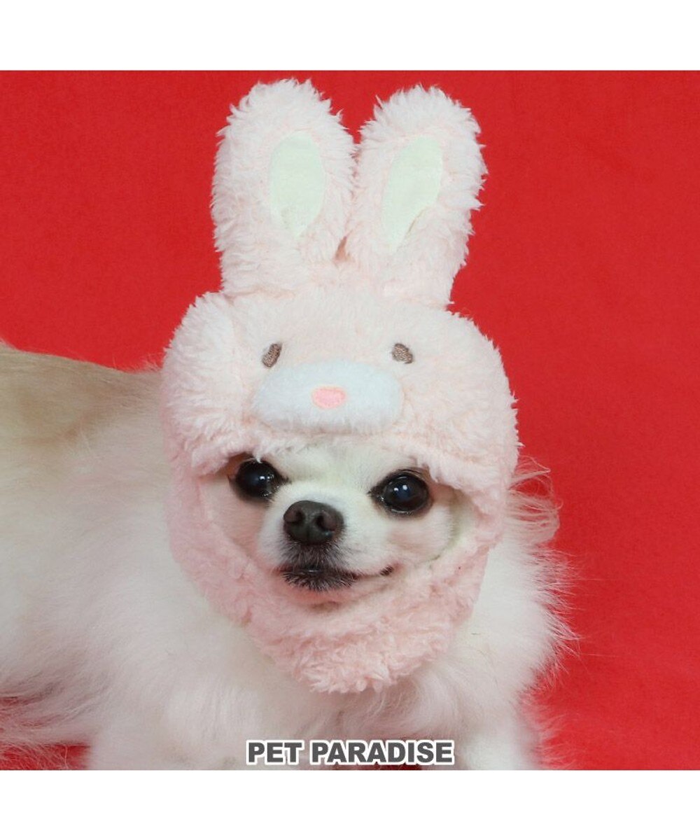 【オンワード】 PET PARADISE>ペットグッズ 犬服 卯 犬 猫 帽子 ウサギ 【小型犬】 ピンク ホワイト ピンク（淡） Ｓ